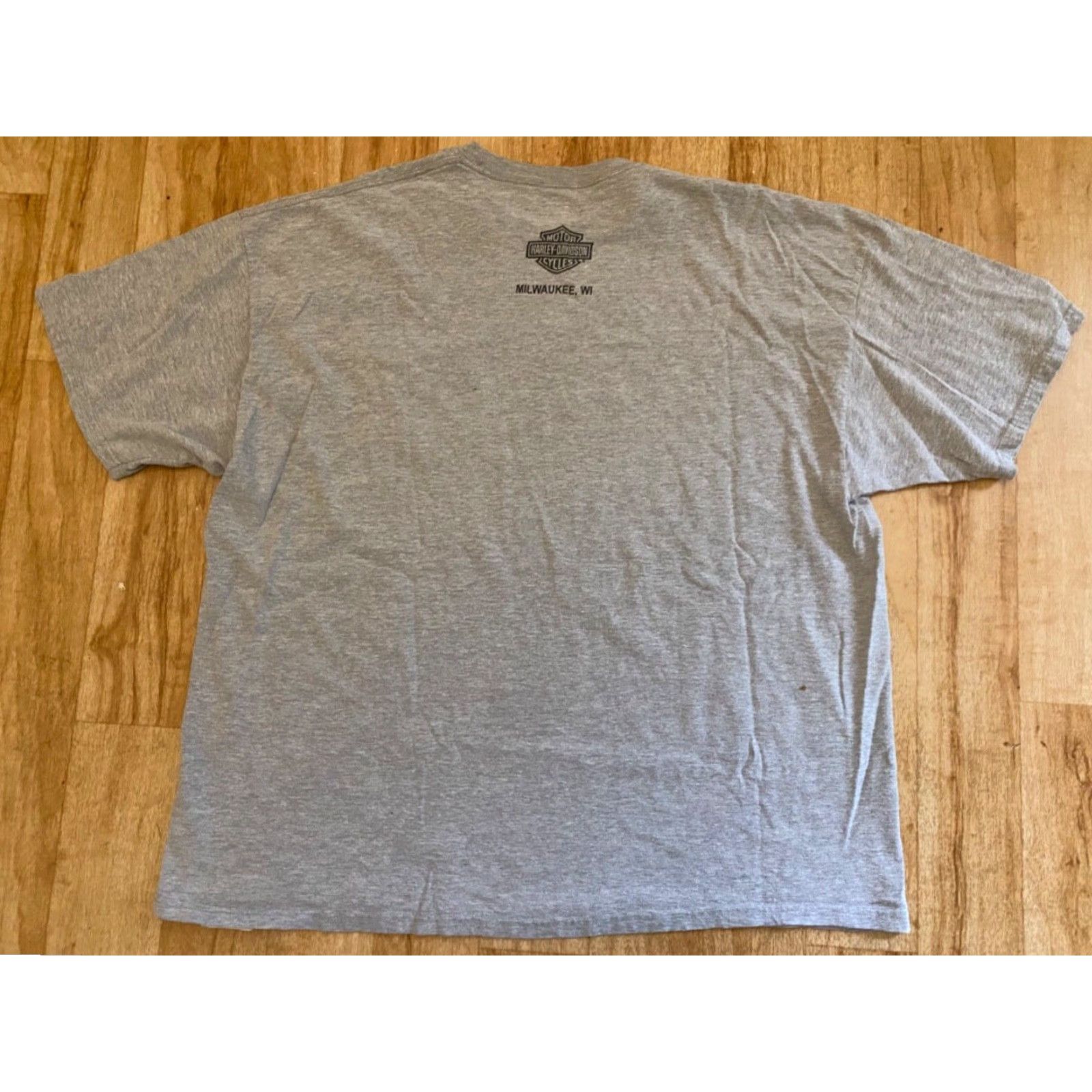 Harley Davidson Harley-Davidson Shirt Mens 3XL Gray Short Sleeve Crew Neck Logo Biker Motorcycle Vintage No Size US XXL / EU 58 / 5 - 2 Thumbnail
