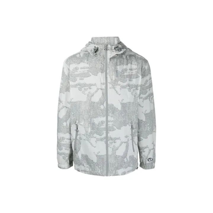 Diesel Diesel Hooded Zip-Up Jacket for Men 0079 Size US L / EU 52-54 / 3 - 1 Thumbnail