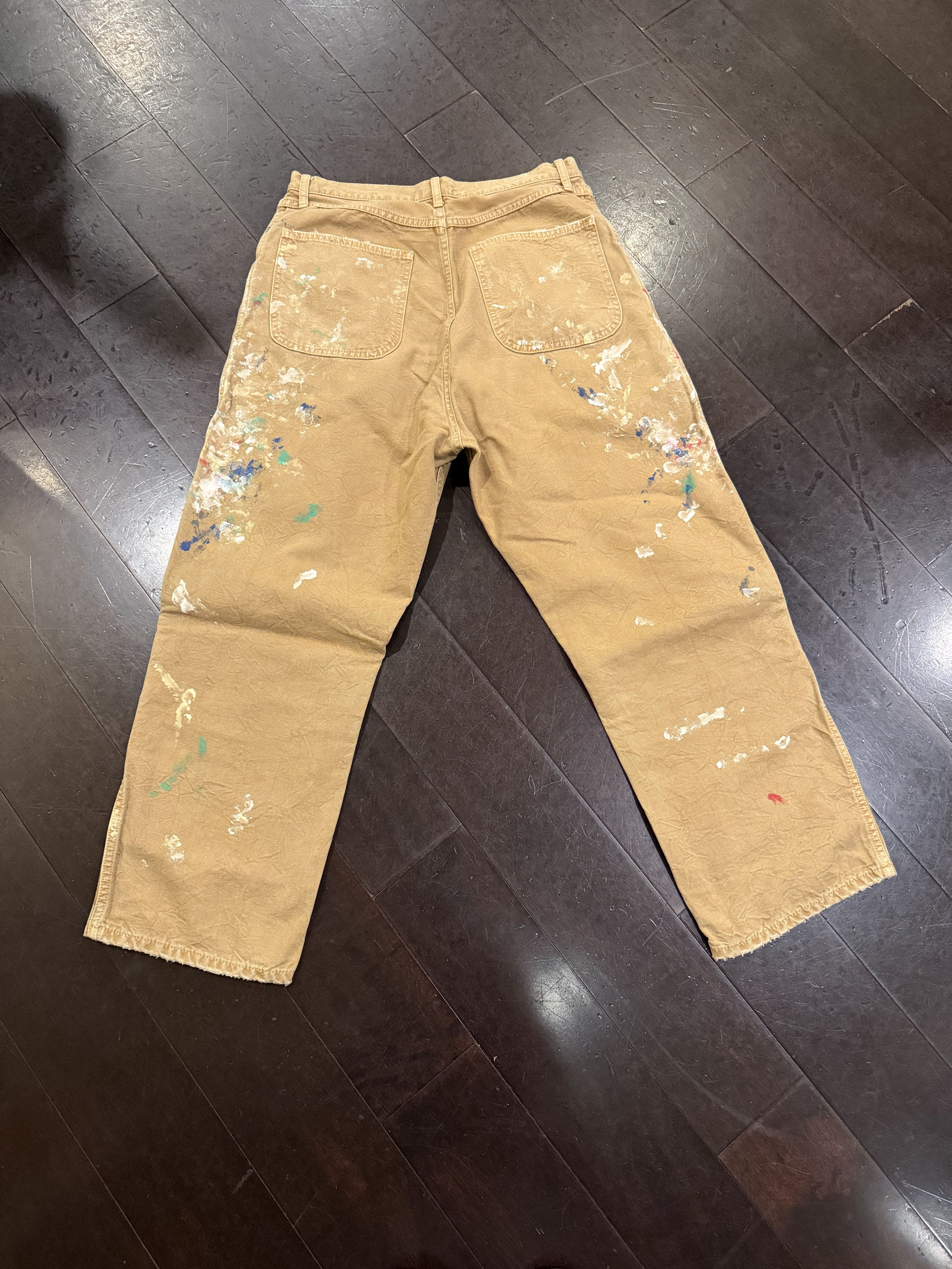 Herill SPLASH PAINTER PANTS - BROWN DUCK Size US 31 - 2 Thumbnail