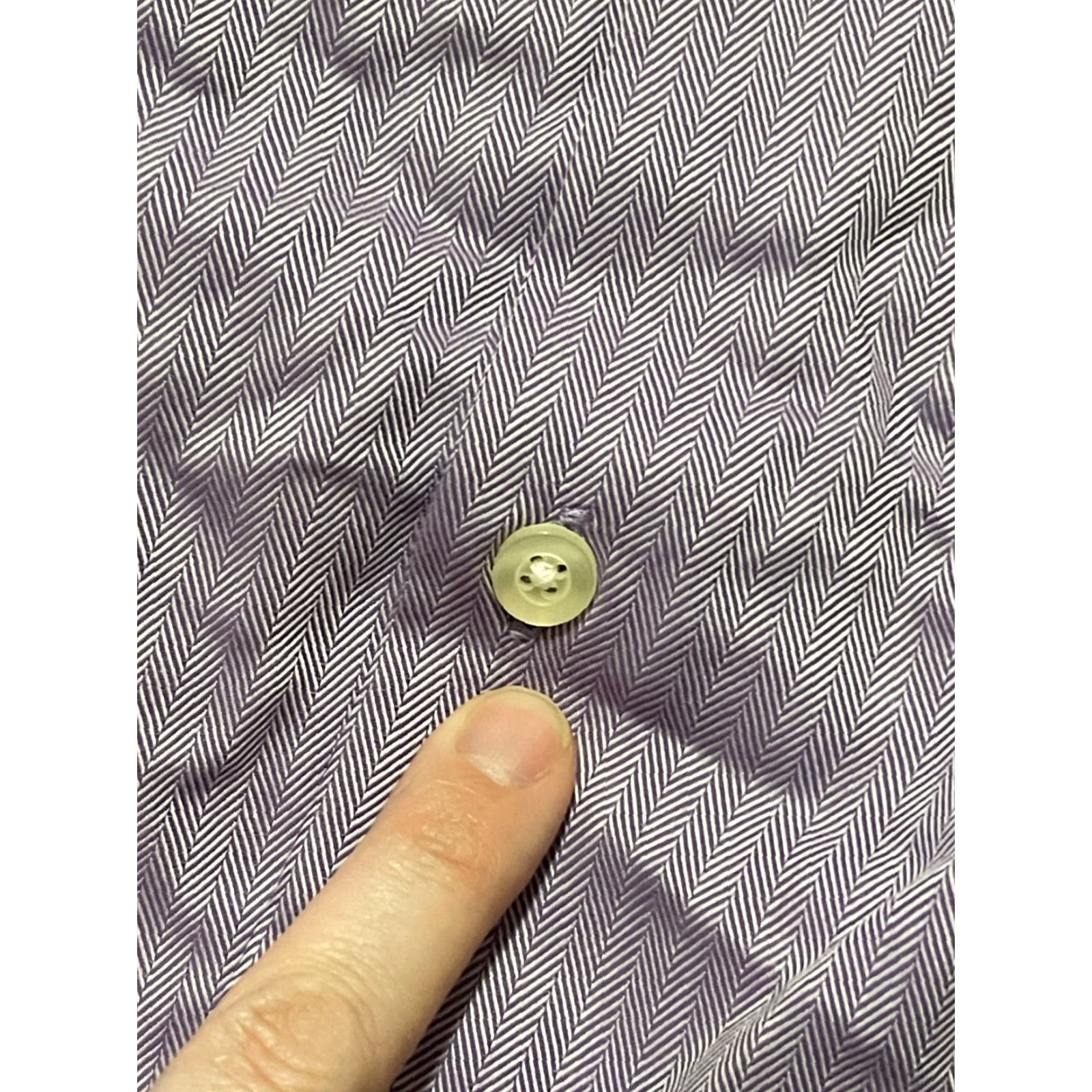 Liz Claiborne Claiborne Shirt Mens Size 17 36/37 Purple Button Up Slim Fit No Iron Shirt Size US XL / EU 56 / 4 - 4 Thumbnail