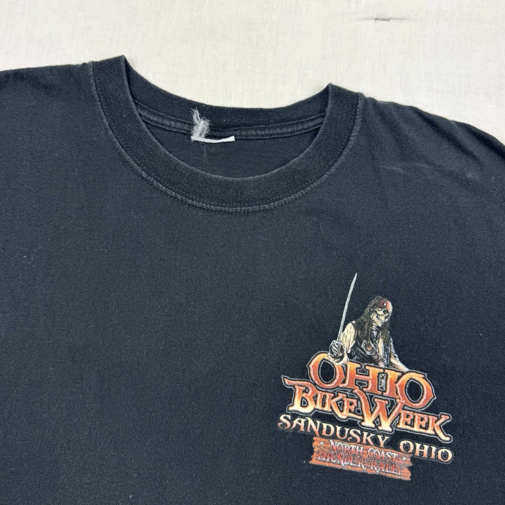 Vintage VINTAGE 2009 Ohio Bike Week T Shirt Adult Large Biker Motorcycle Y2K Jack Sparrow Mens Black Crew Neck Short Sleeve Solid Pattern Size US L / EU 52-54 / 3 - 4 Thumbnail