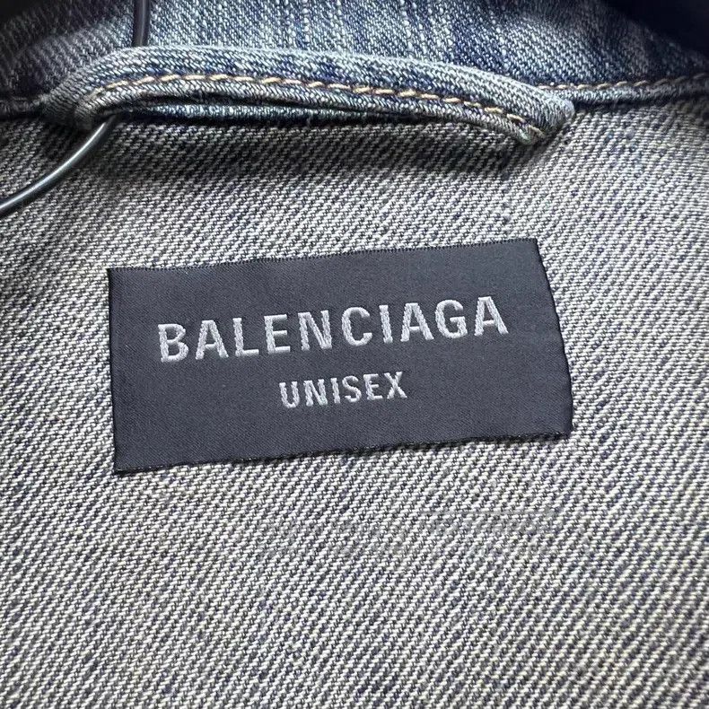 Balenciaga Balenciaga Masking Tape Elastic Bandage Blue Denim Jacket Size US M / EU 48-50 / 2 - 3 Thumbnail