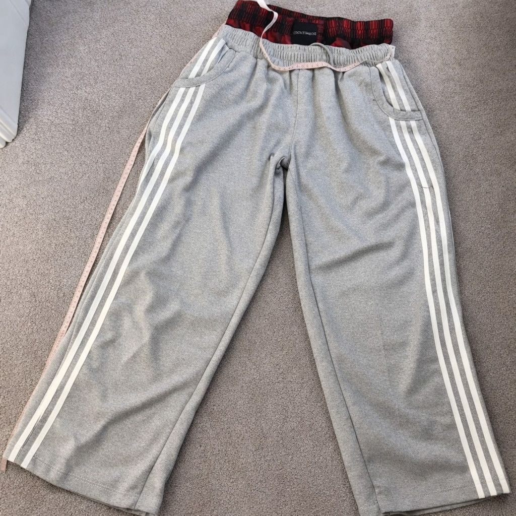 Japanese Brand Grey Double Waist Boxer Baggy Sweatpants Size US 30 / EU 46 - 2 Thumbnail