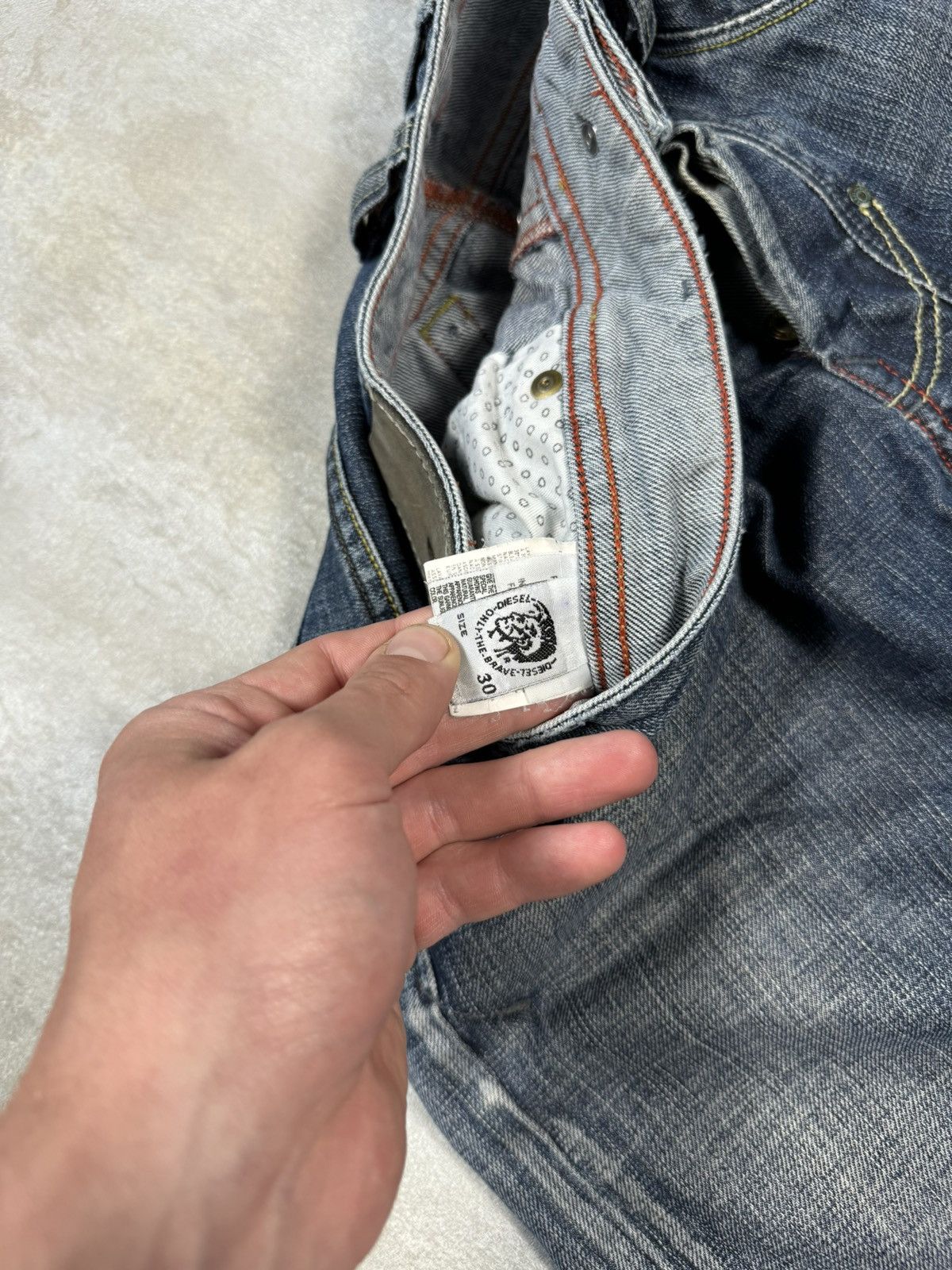 Diesel × Diesel Black Gold Diesel Destresed Trapper Jeans Size US 30 / EU 46 - 8 Thumbnail