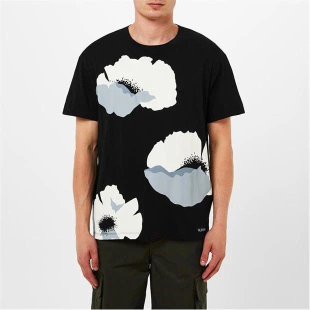 o1g2r1mq0724 Flower Portrait T-Shirts in Multicolor