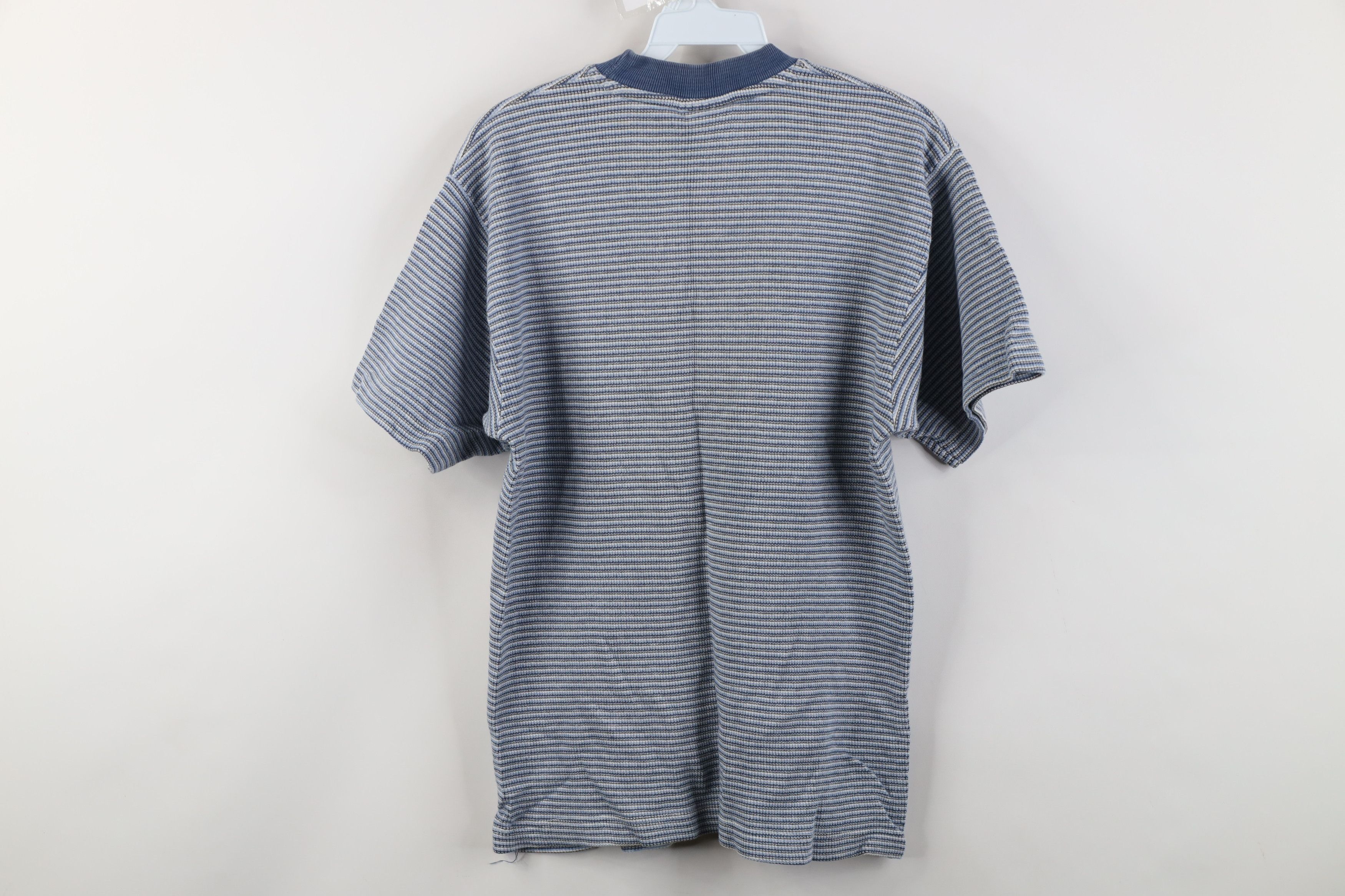 Vintage Vintage 90s Streetwear Heavyweight Knit T-Shirt Cotton Size L / US 10 / IT 46 - 9 Thumbnail