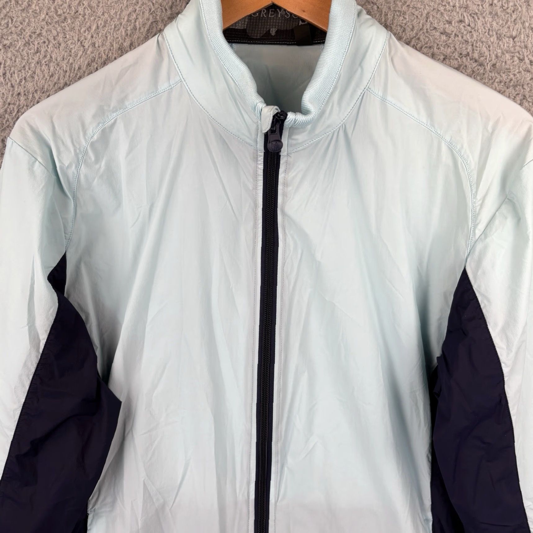 Vintage Greyson Trailwolf Jacket Golf Mens Medium Blue Windproof Lightweight Full Zip Size US M / EU 48-50 / 2 - 2 Thumbnail