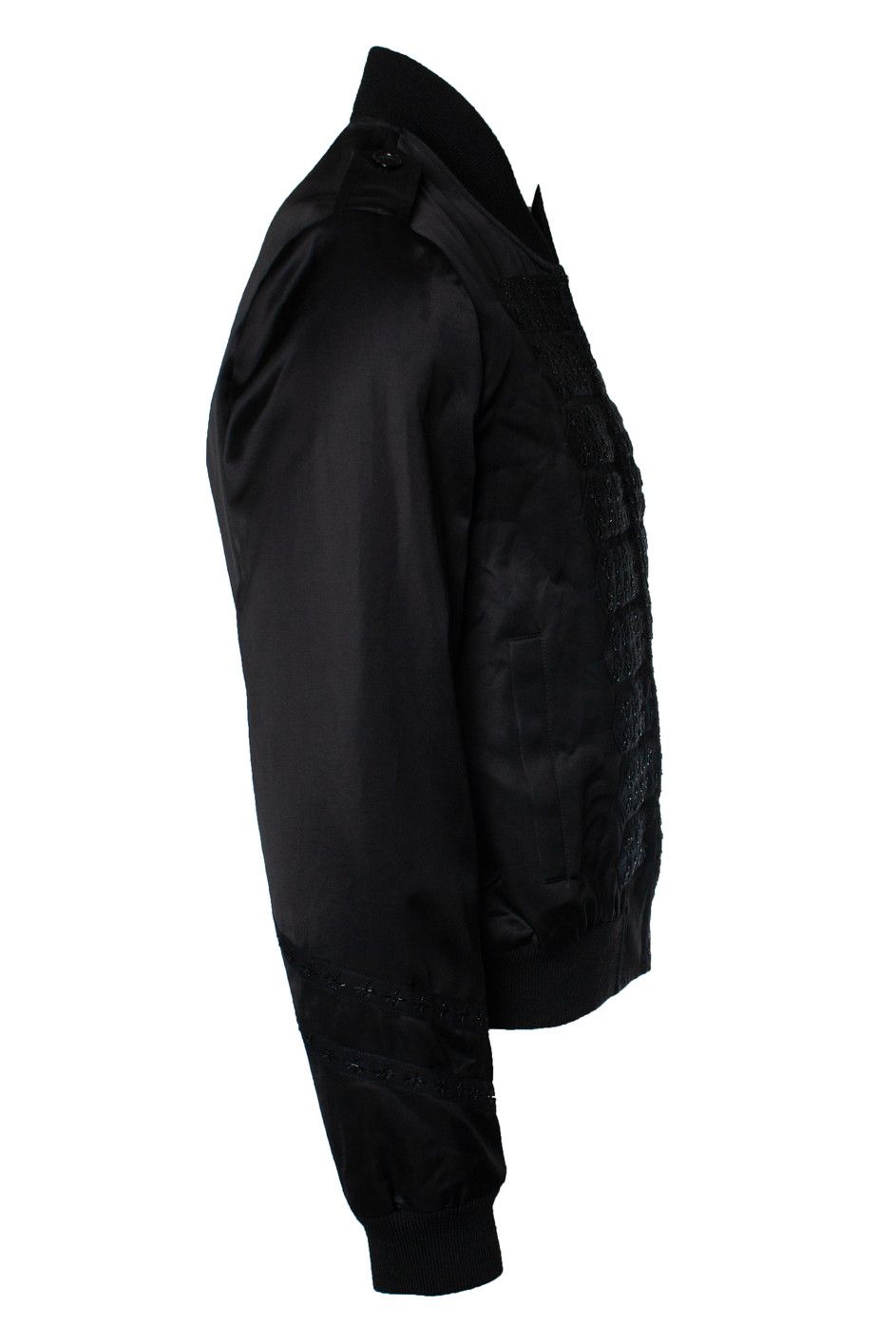 Saint Laurent Paris Saint Laurent, Military officer bomber in satin Size US L / EU 52-54 / 3 - 2 Thumbnail