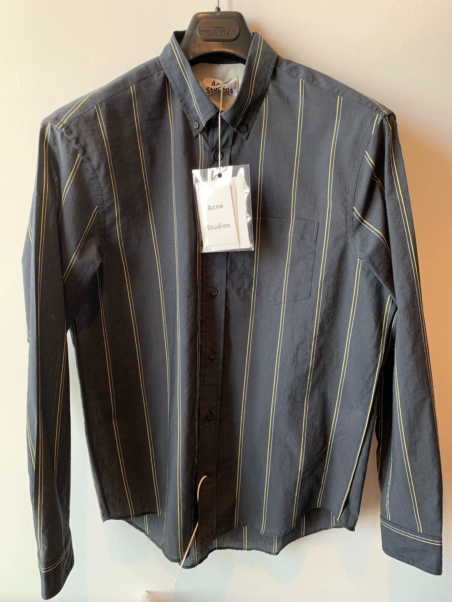 Acne Studios Acne Studios Striped Long Sleeve Shirt Size US L / EU 52-54 / 3 - 1 Thumbnail