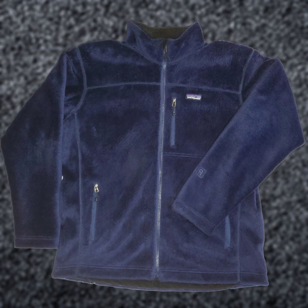 Patagonia VINTAGE Patagonia R2 Fleece Jacket Polartec Lined Full Zip Mens XL Blue Size US XL / EU 56 / 4 - 1 Thumbnail