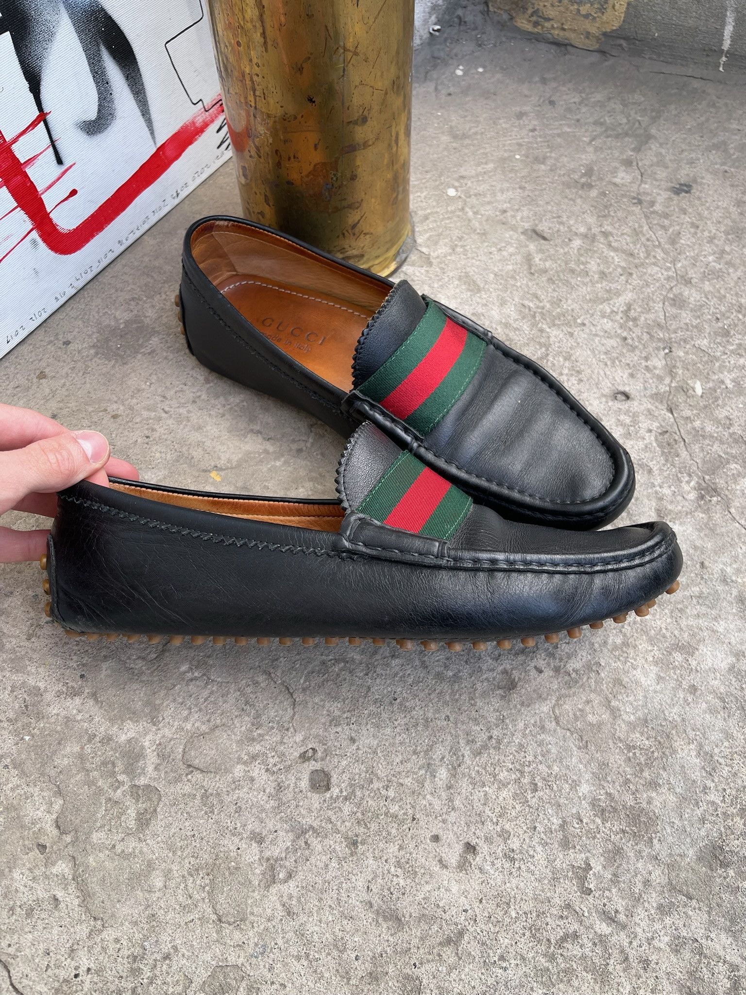 Gucci Gucci Leather Driver / Moccasin Shoes Size US 8 / EU 41 - 6 Thumbnail