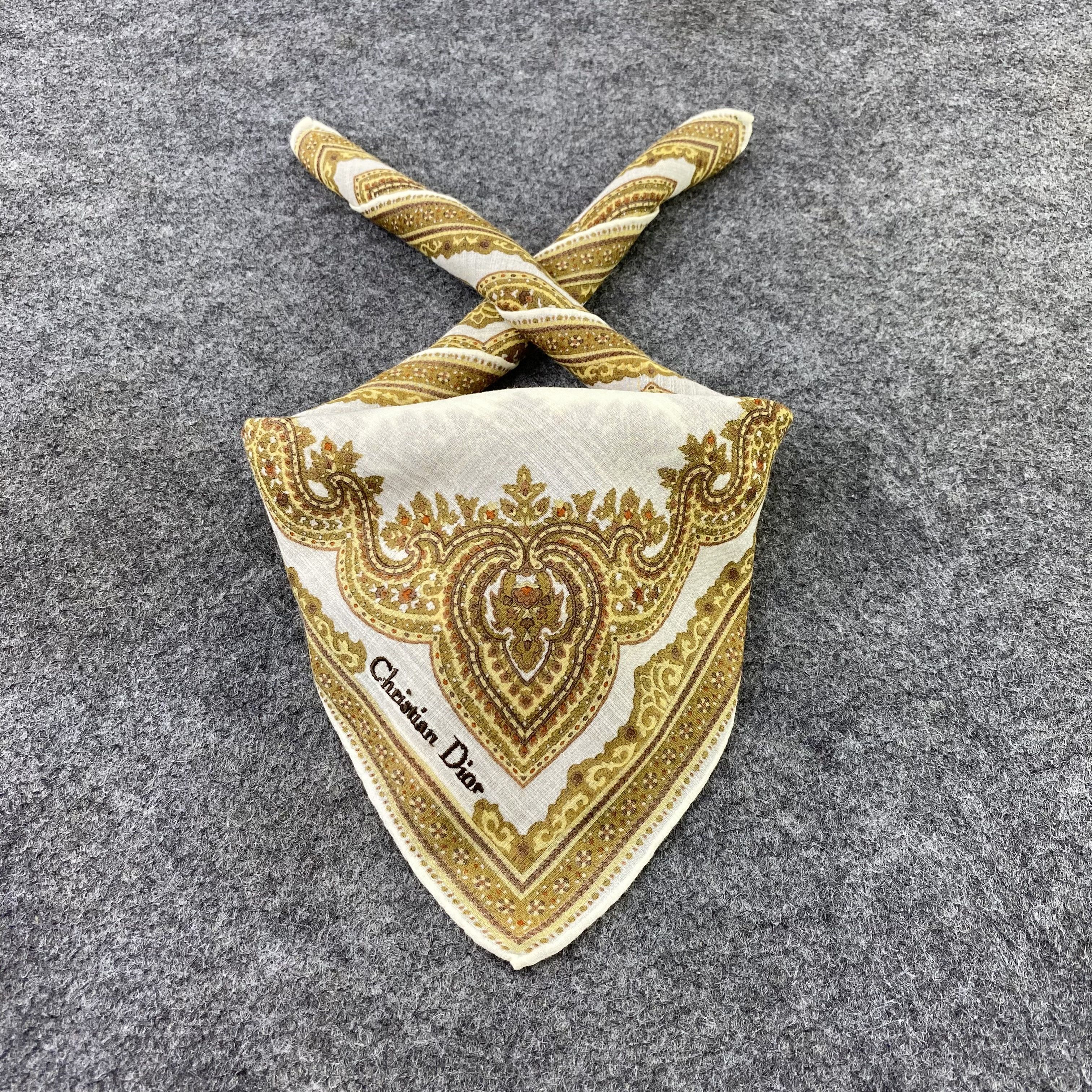 Designer Christian Dior Handkerchief / Bandana / Neckerchief-B830 Size ONE SIZE - 2 Thumbnail