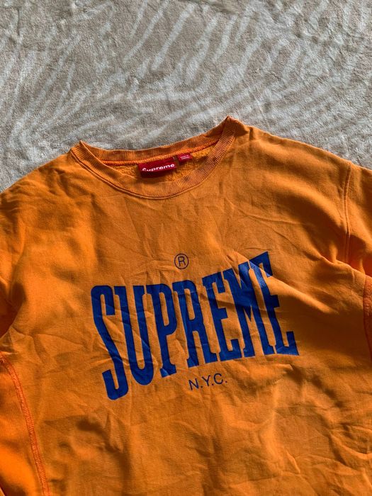 Supreme best sale everlast crewneck