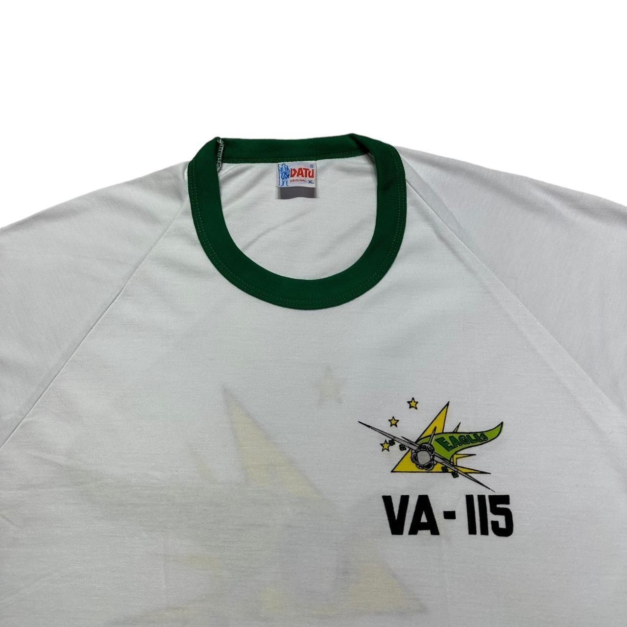 Hanes × Vintage Vintage Eagles VA-115 Plane Ringer T-Shirt Size US XL / EU 56 / 4 - 4 Thumbnail