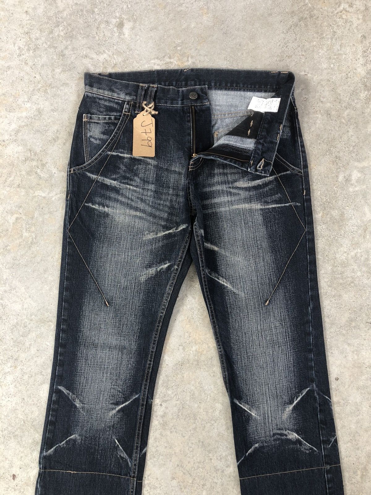 PPFM PPFM Distressed Jeans Size US 33 - 3 Thumbnail