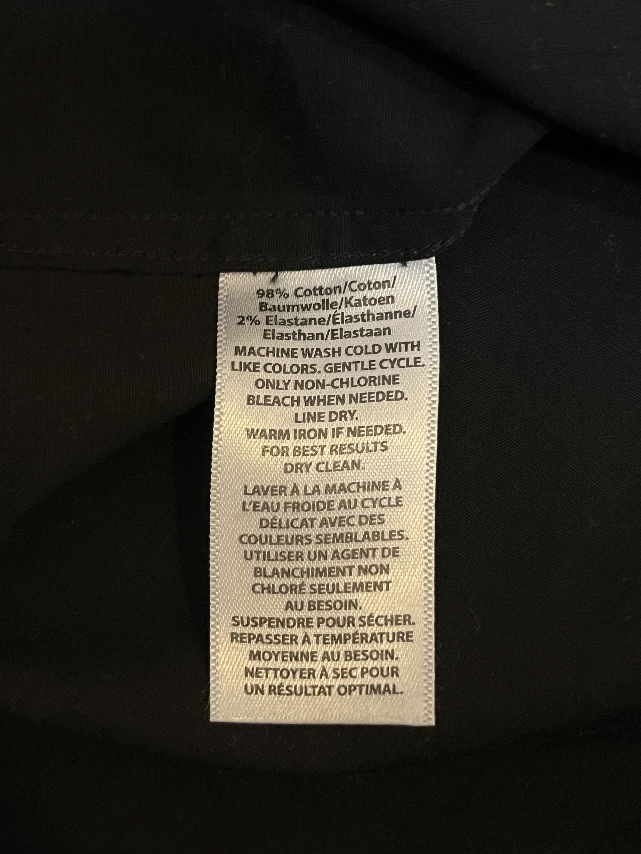 Saks Fifth Avenue Saks Fifth Avenue Black Dress Shirt M Size US M / EU 48-50 / 2 - 4 Thumbnail