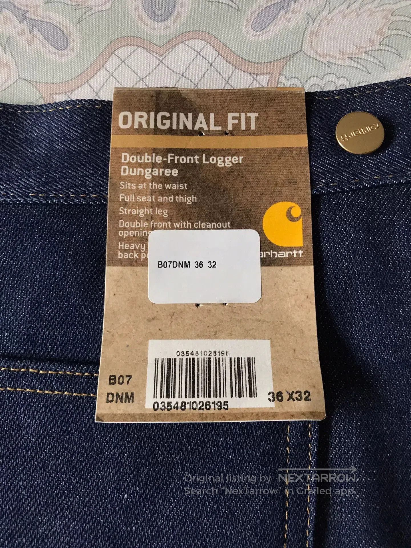Carhartt Carhartt B07 Original Denim Double Knee Jeans. Size US 36 / EU 52 - 8 Thumbnail