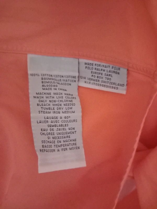 Polo Ralph Lauren RL Ralph Lauren Polo orange shirt size M Size US M / EU 48-50 / 2 - 2 Thumbnail