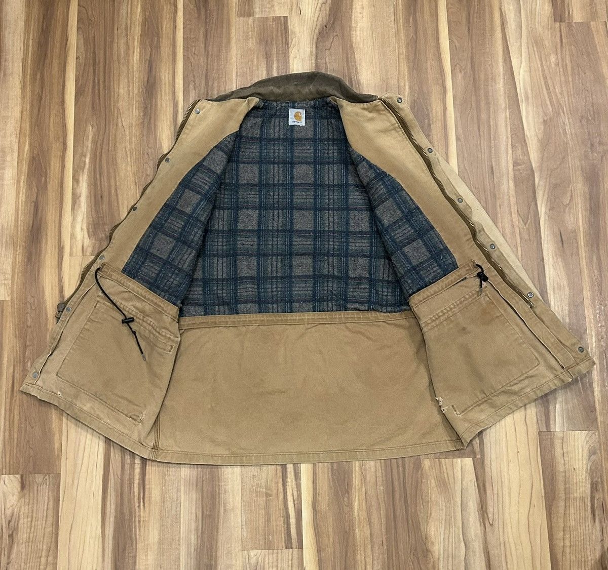 Carhartt Vintage Carhartt Blanket Lined Chore Jacket Size US XL / EU 56 / 4 - 4 Thumbnail