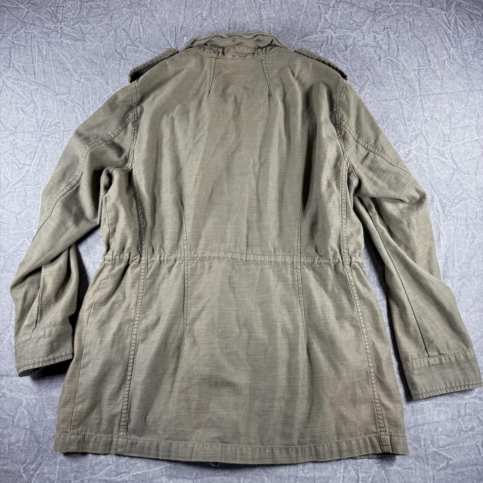 Free People Free People Jacket Women's L Green Utility Cargo Olive Size M / US 6-8 / IT 42-44 - 5 Thumbnail