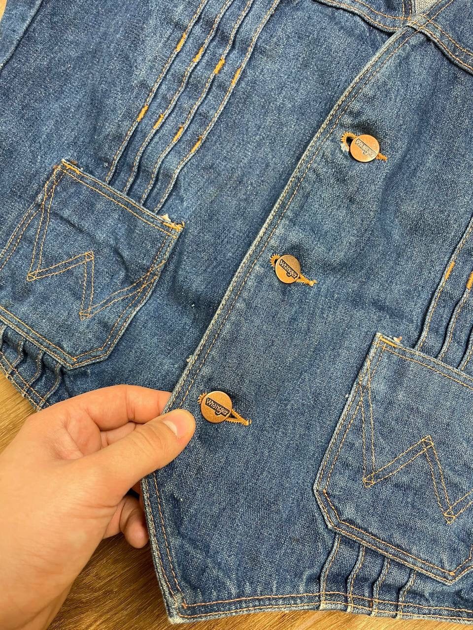 Vintage × Wrangler Vintage Wrangler Y2K 90’s Blue Denim Outdoor Cowboy Vest Size US S / EU 44-46 / 1 - 4 Thumbnail
