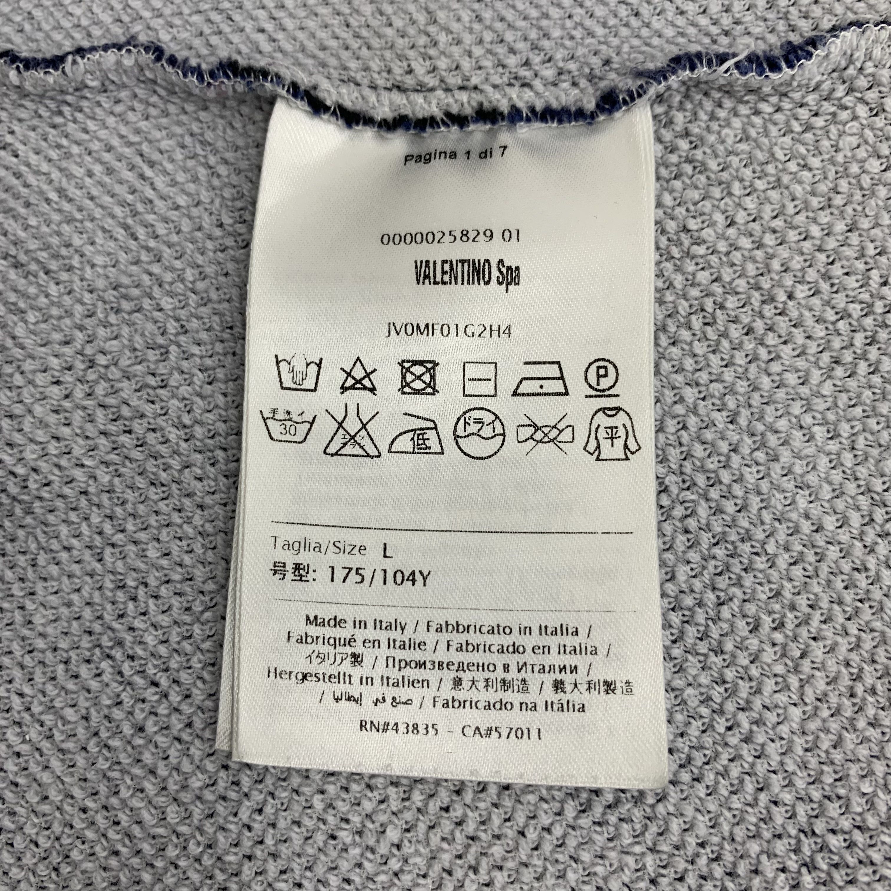 Valentino Valentino Sweatshirt – Dark Blue Crewneck (Size L) Size US L / EU 52-54 / 3 - 5 Thumbnail