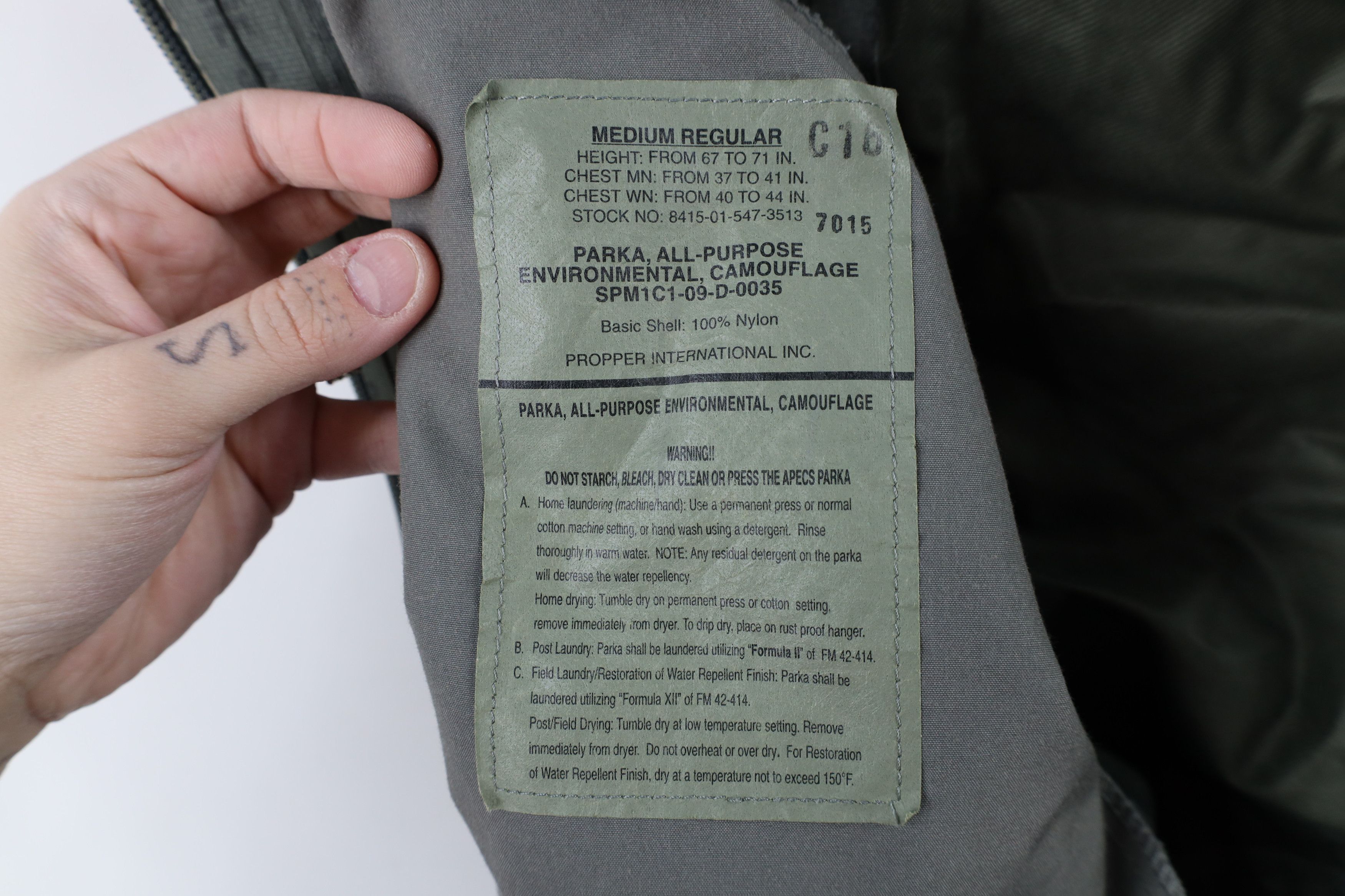 Vintage Propper US Military Camouflage Environmental Parka Jacket Size US M / EU 48-50 / 2 - 12 Thumbnail