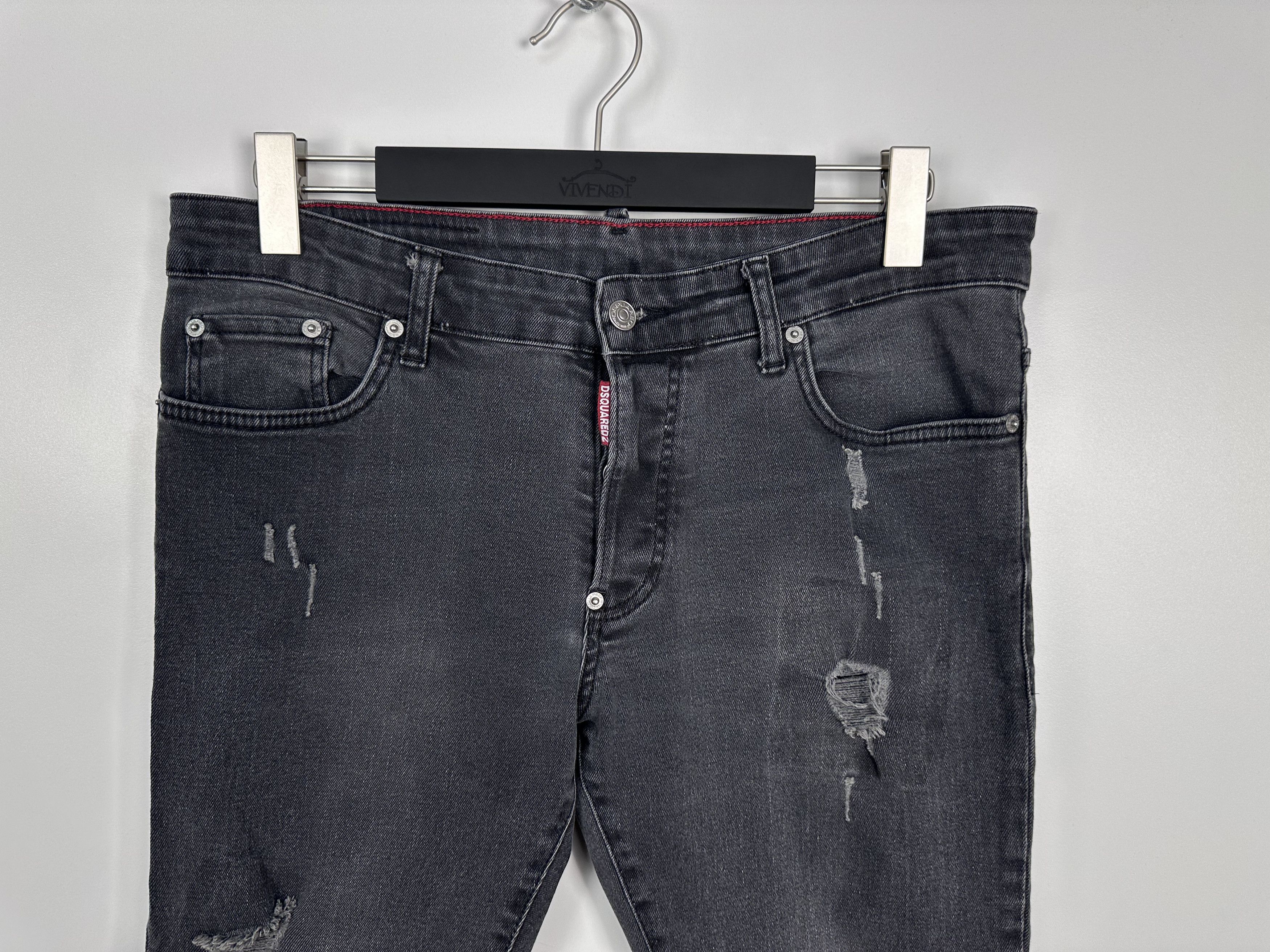 Dsquared2 Dsquared2 Black Washed Denim Distressed Jeans Mens Size 52 Size US 36 / EU 52 - 2 Thumbnail