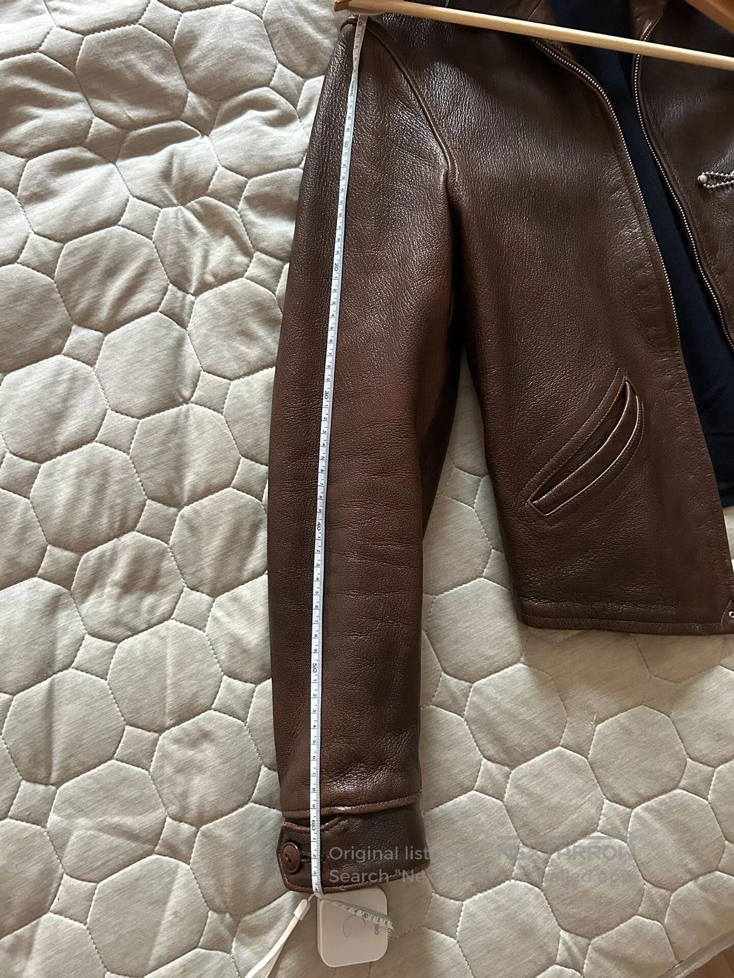Freewheelers vintage brown goat leather jacket. Size US M / EU 48-50 / 2 - 9 Thumbnail