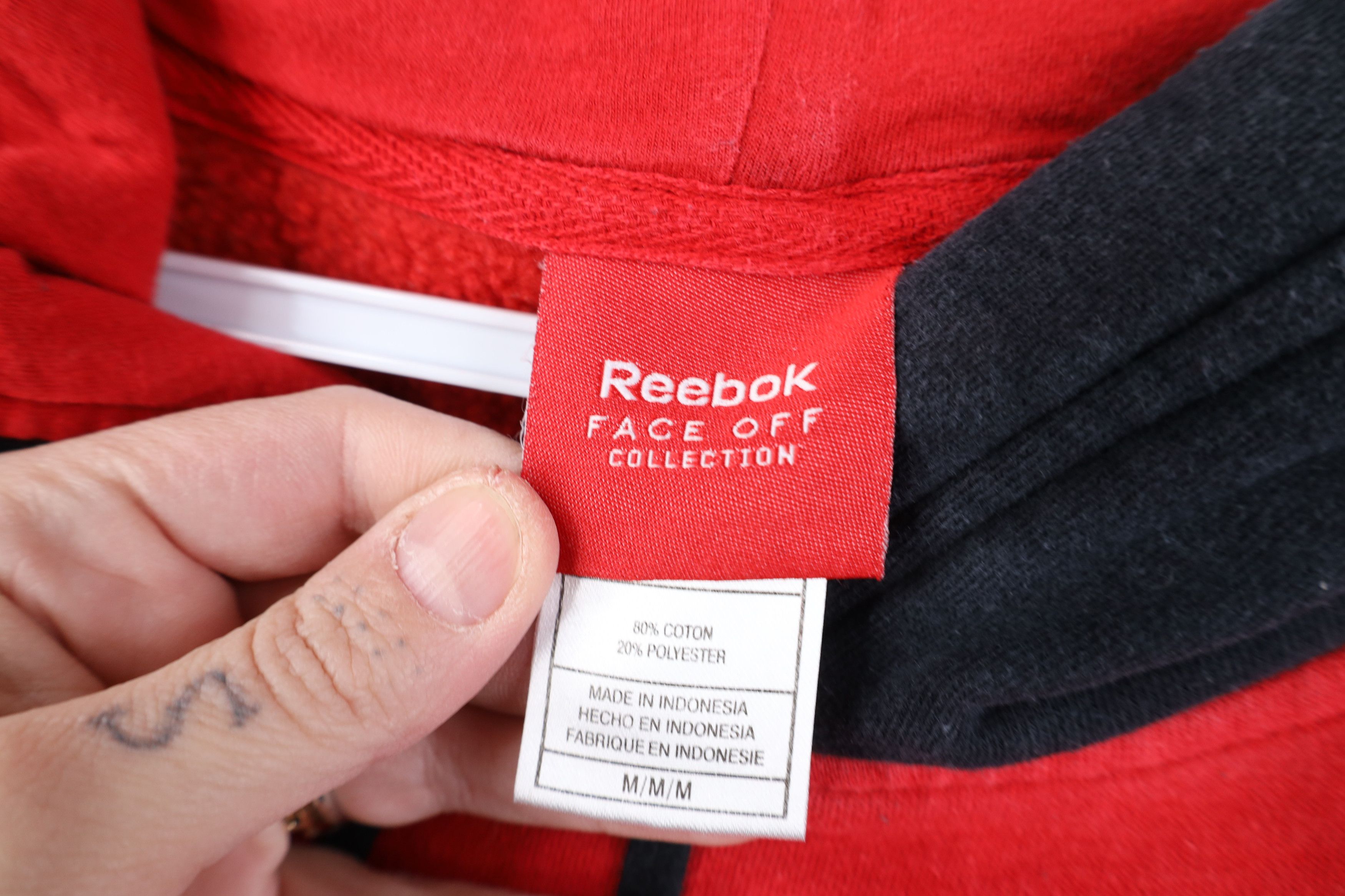 Reebok Vintage Reebok Spell Out Detroit Red Wings Hockey Hoodie Red Size US M / EU 48-50 / 2 - 10 Thumbnail