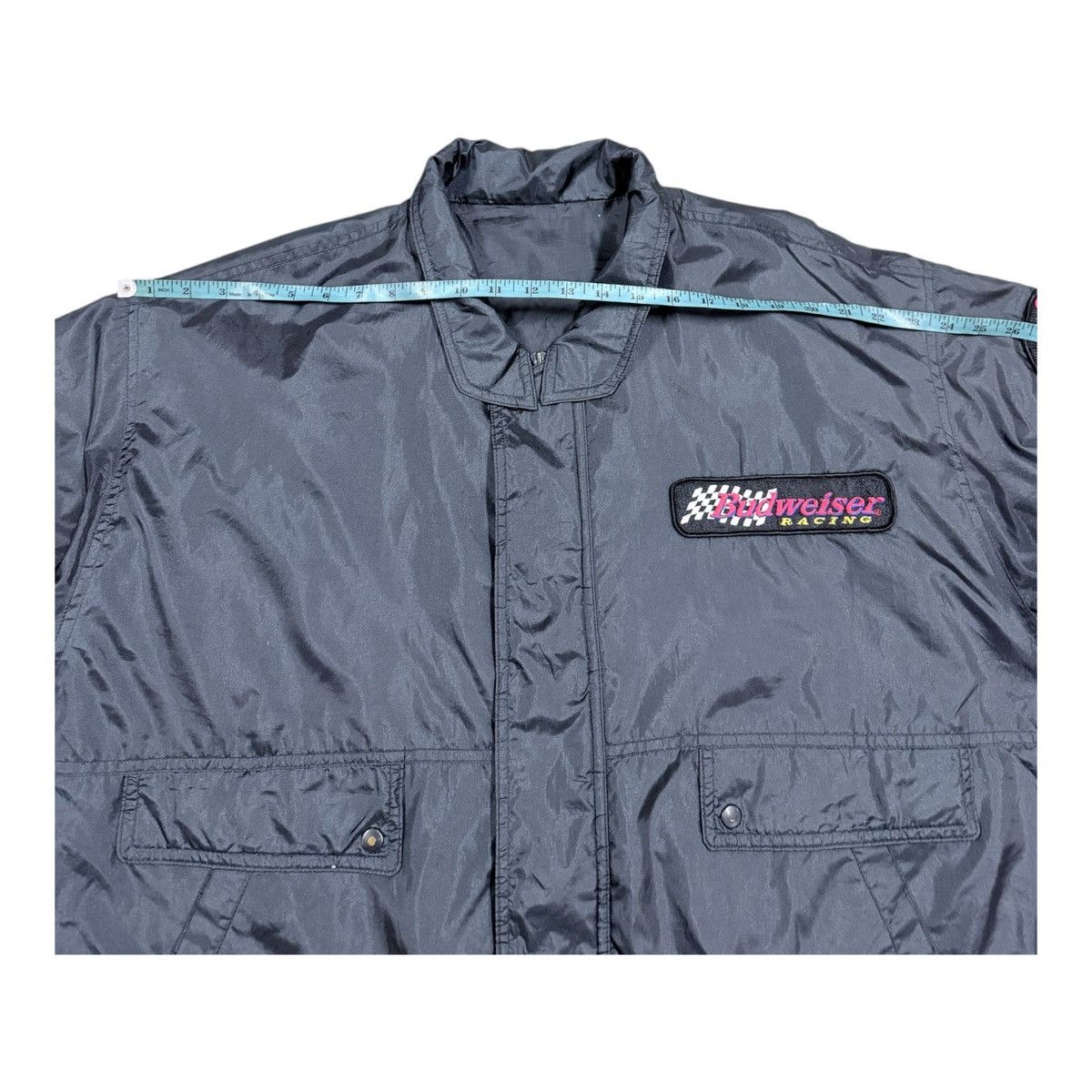 Budweiser Vtg🔥1998 Budweiser Race Indy Car 500 Bomber Jacket Size US XL / EU 56 / 4 - 9 Thumbnail