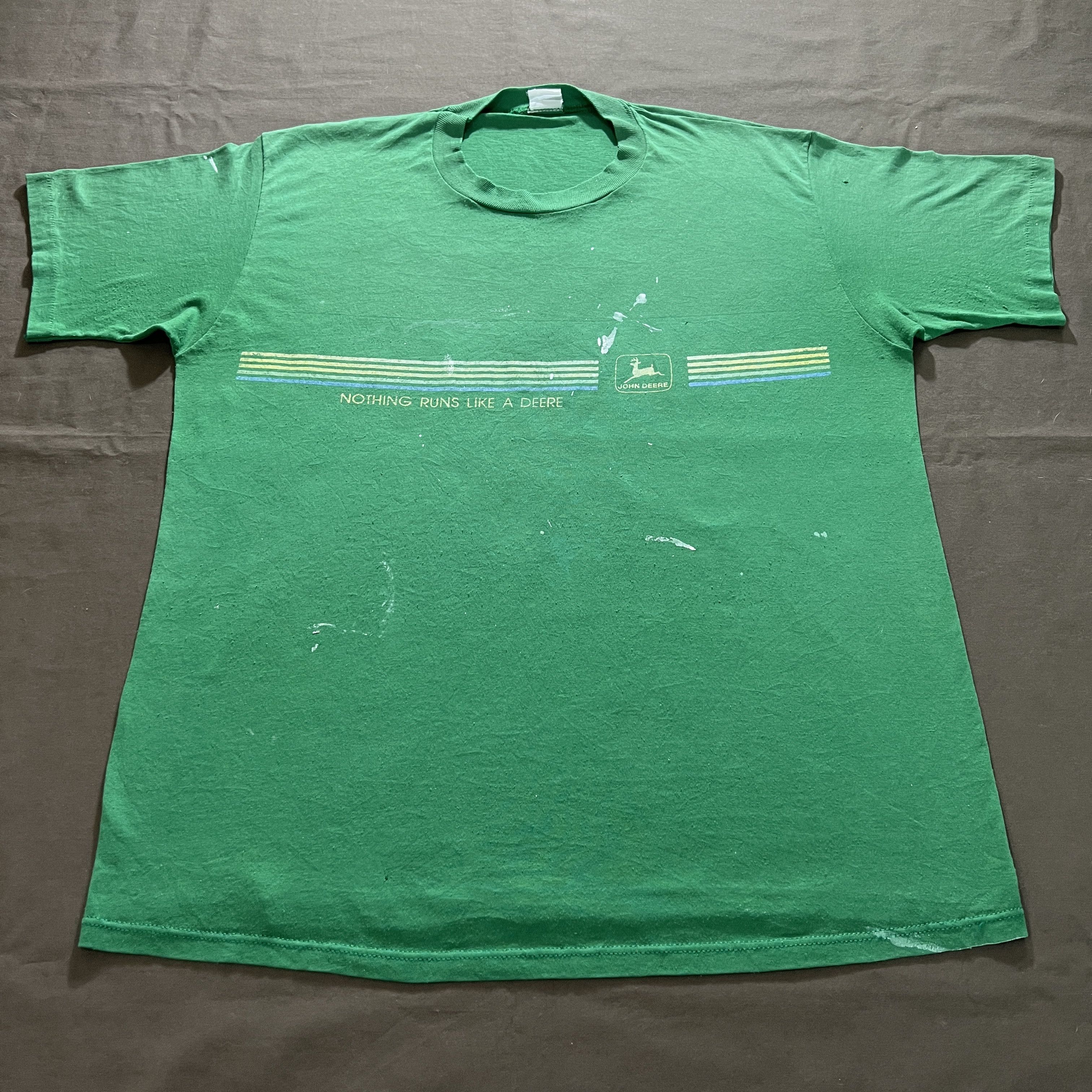 John Deere × Vintage Rare Vintage 90s John Deere Promo Tee XL Faded Thrashed Size US XL / EU 56 / 4 - 3 Thumbnail