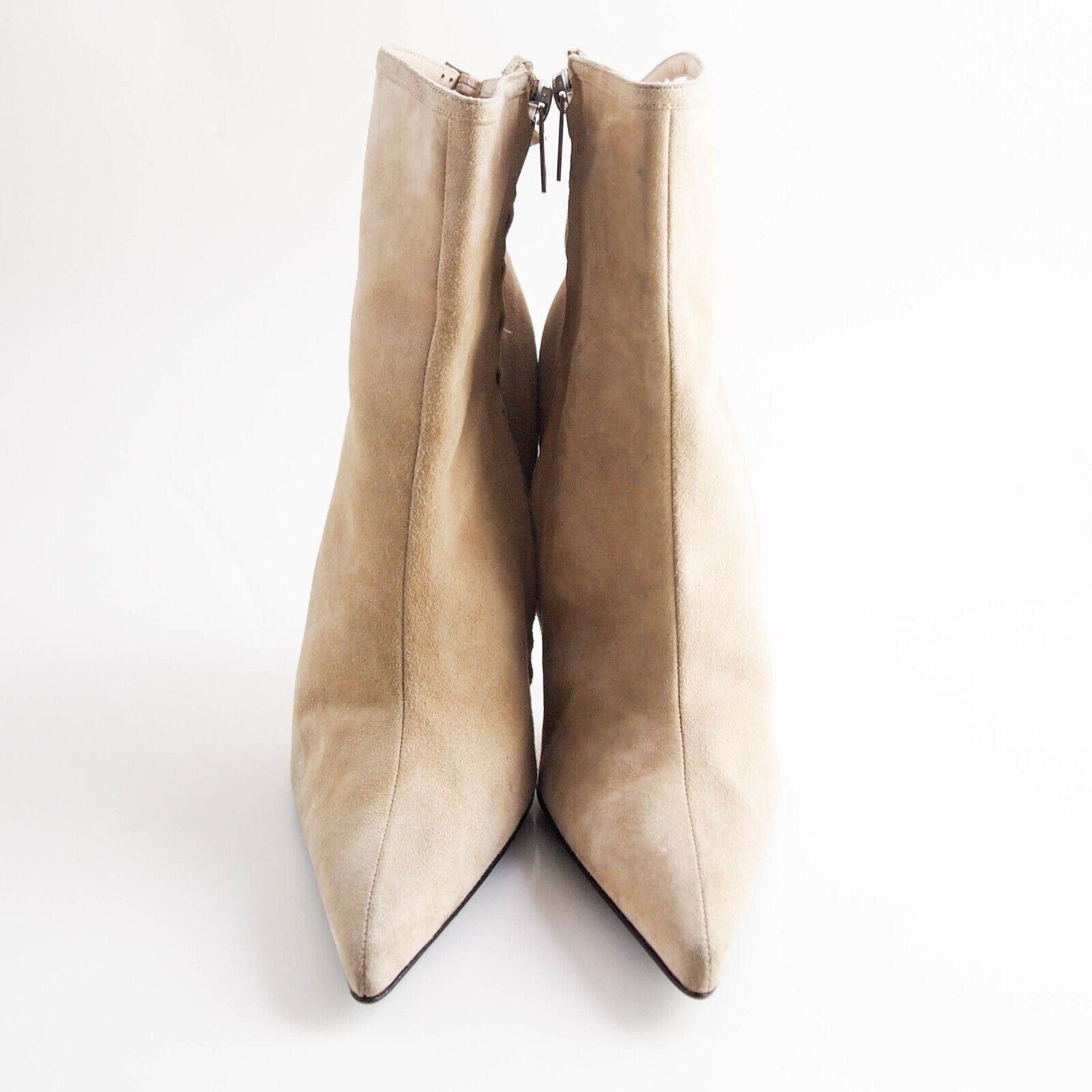 Versace Versace Cutout Booties High Heel Beige Suede US 10 EU 40 Size US 10 / IT 40 - 4 Thumbnail