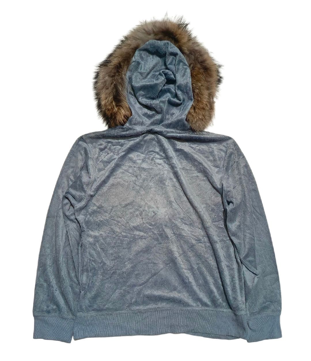Affliction 2000's Air Walk Fur Velvet Hoodie Poem Chrome Size US M / EU 48-50 / 2 - 3 Thumbnail