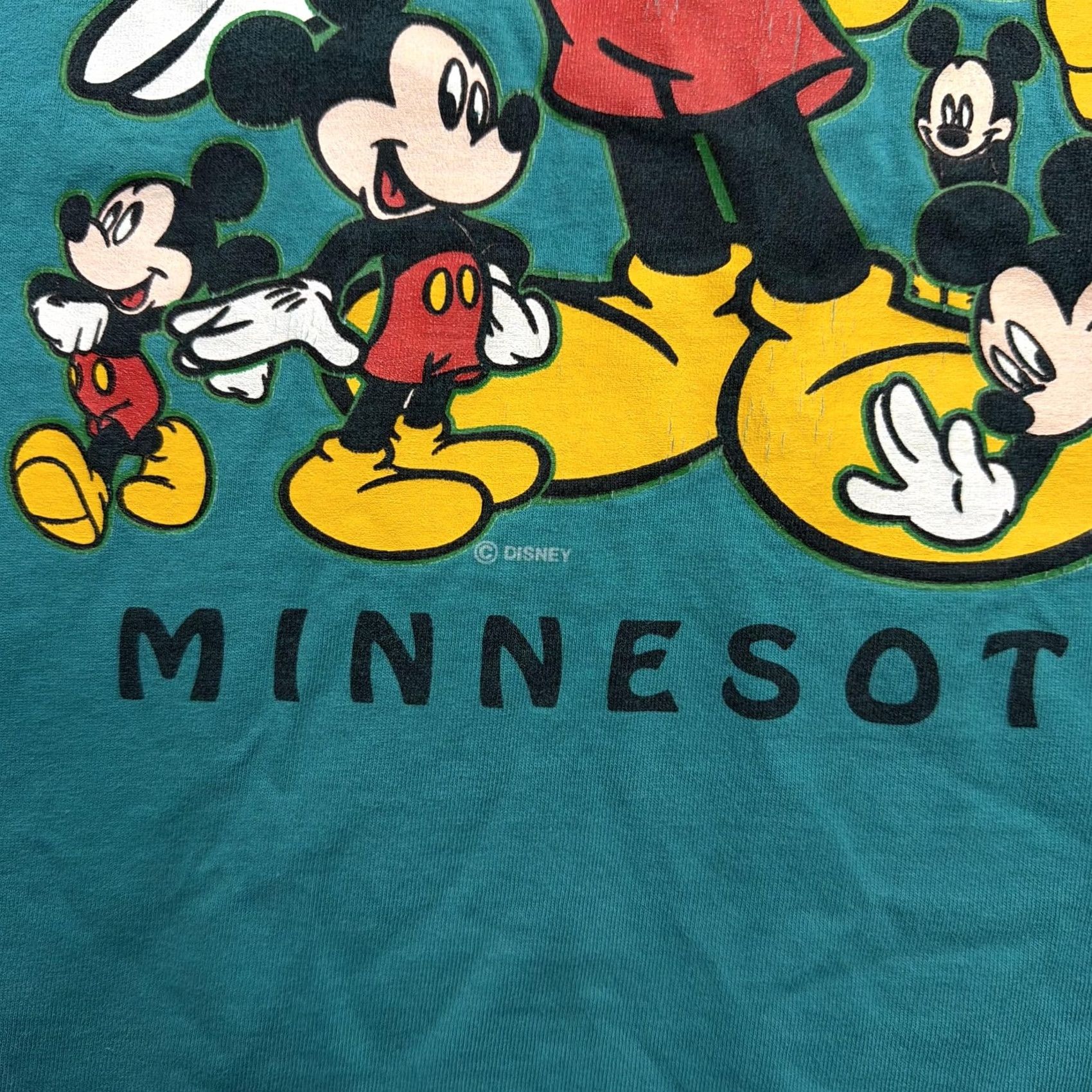 Velva Sheen VINTAGE Velva Sheen Mickey Mouse Minnesota Shirt Mens XL Green Disney Tee Size US XL / EU 56 / 4 - 4 Thumbnail
