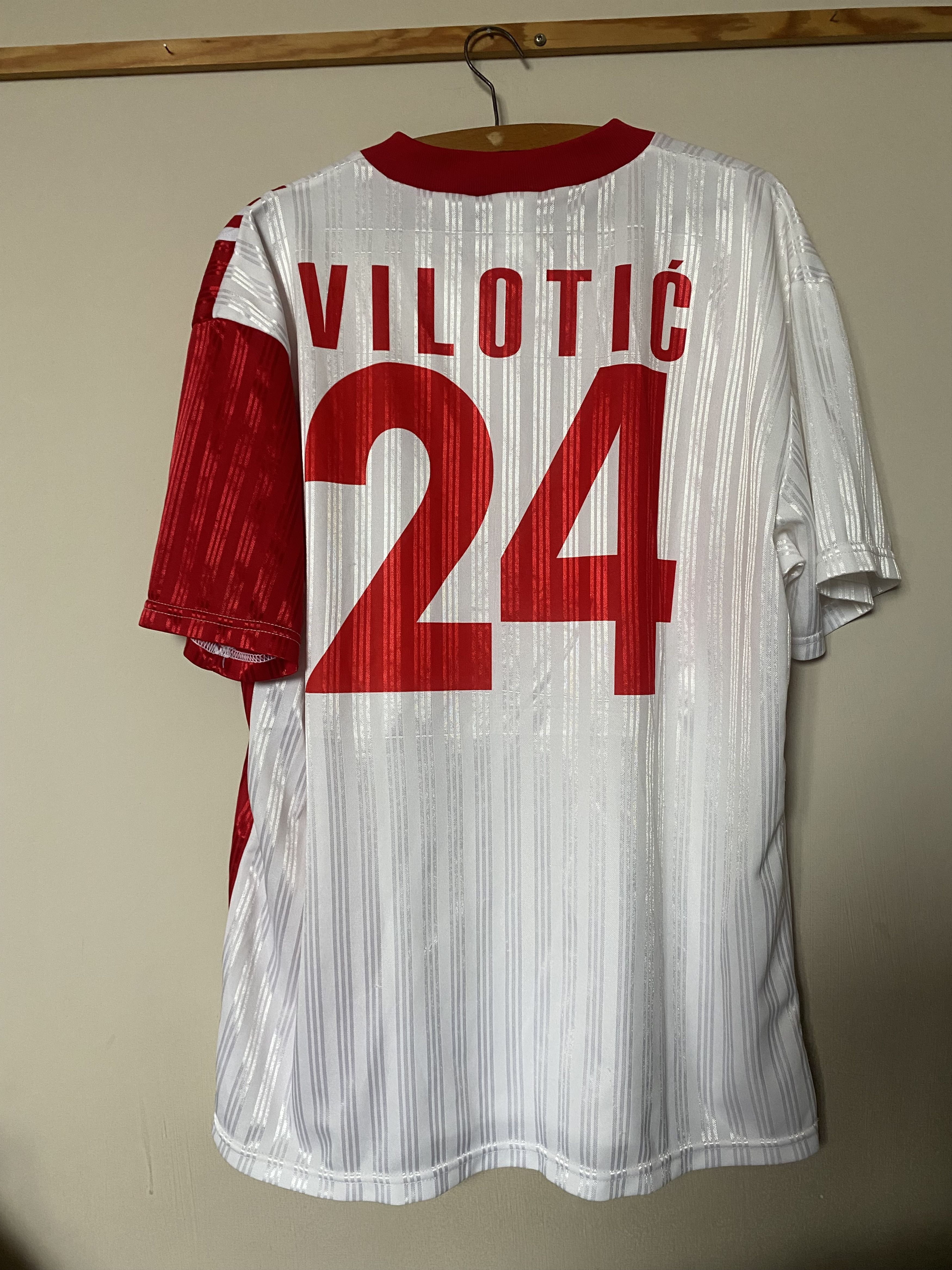 Adidas Vintage FK ŻELEZNIK - #24 VILOTIĆ - Adidas - XL - UNIQUE Size US L / EU 52-54 / 3 - 1 Thumbnail