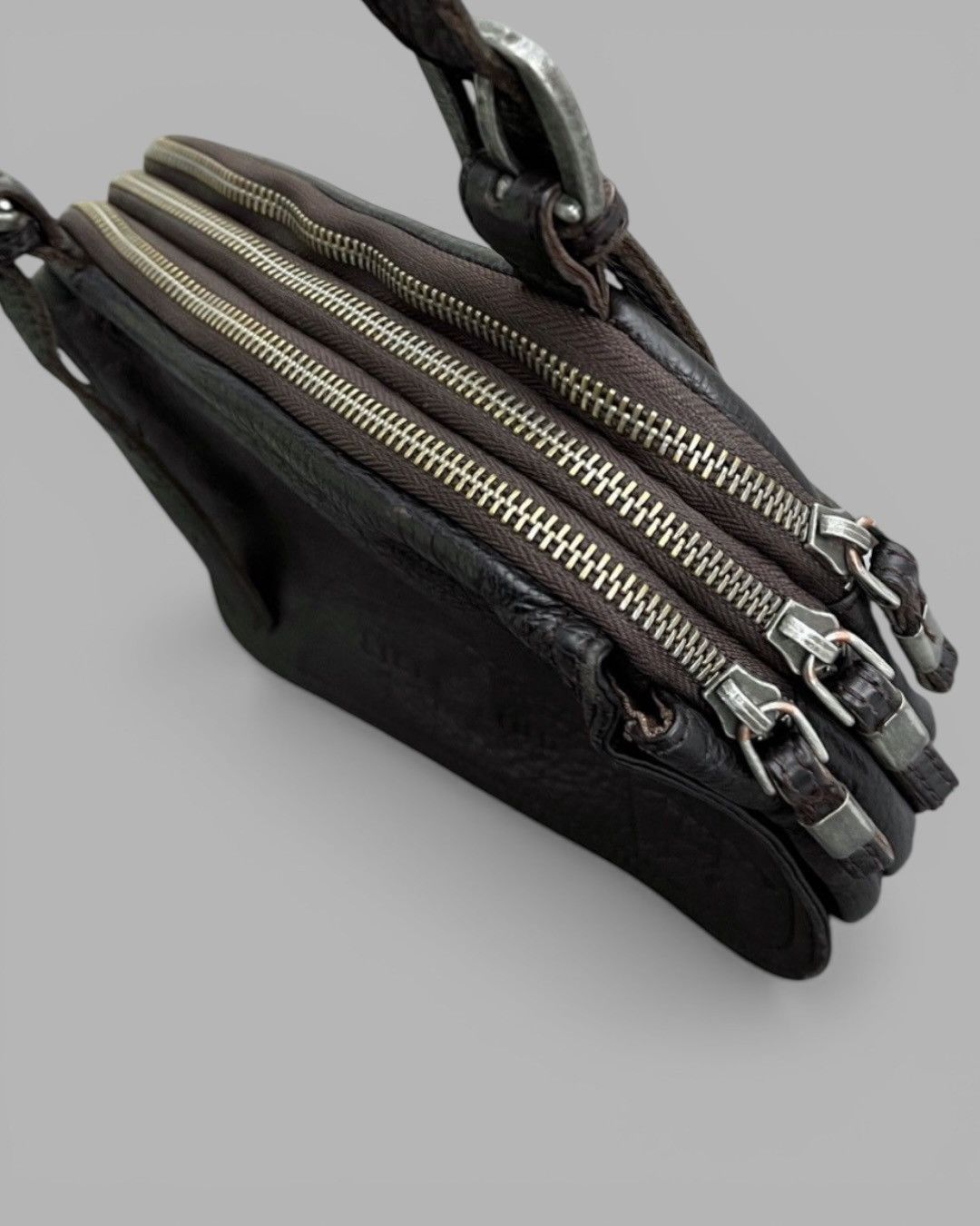 LIEBESKIND BERLIN Vintage L.BERLIN Margiela Style Multi Zipped Crossbody Bag Size ONE SIZE - 4 Thumbnail