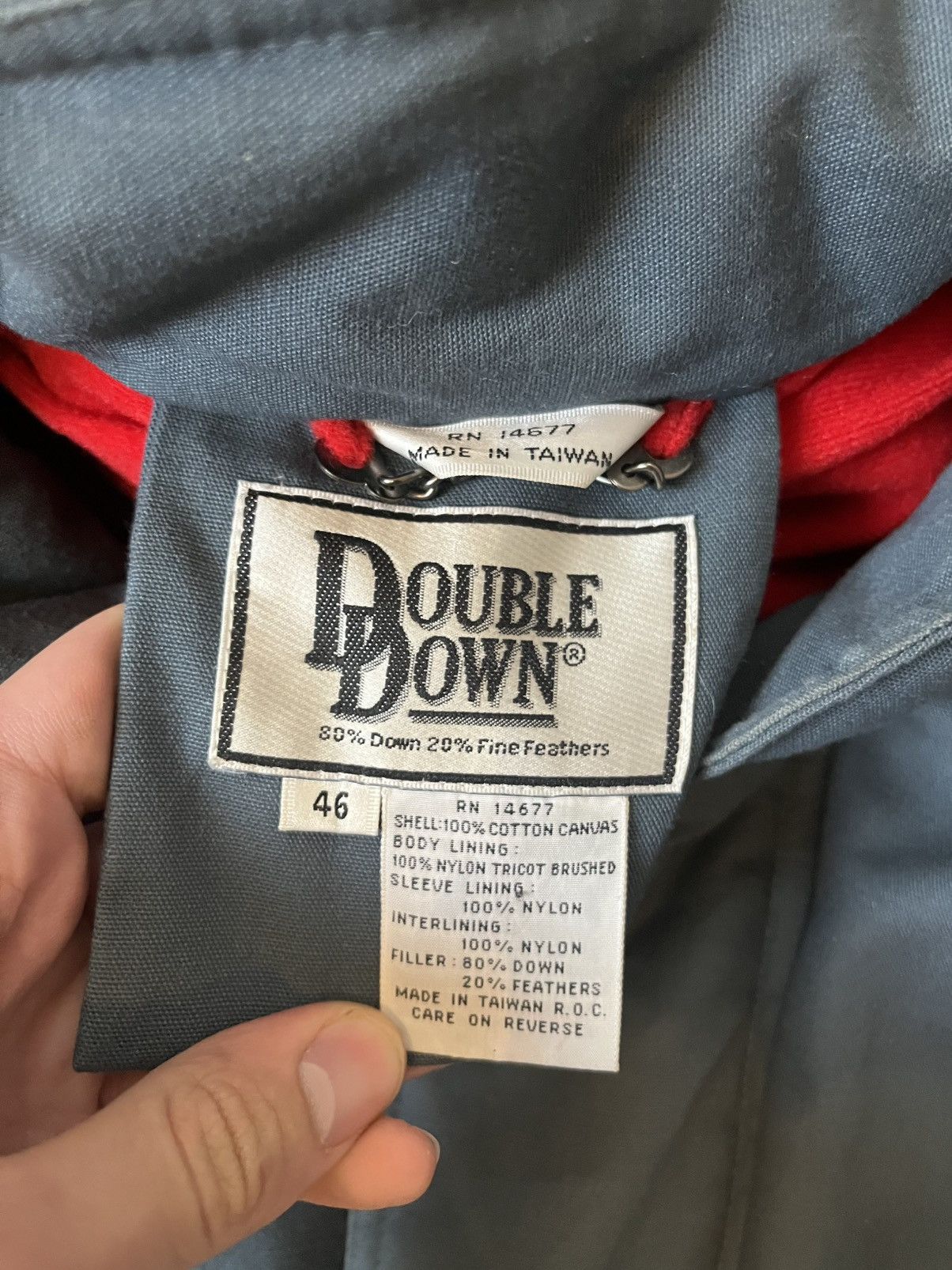 Vintage Vintage 90s firefighter double down jacket Size US L / EU 52-54 / 3 - 8 Thumbnail