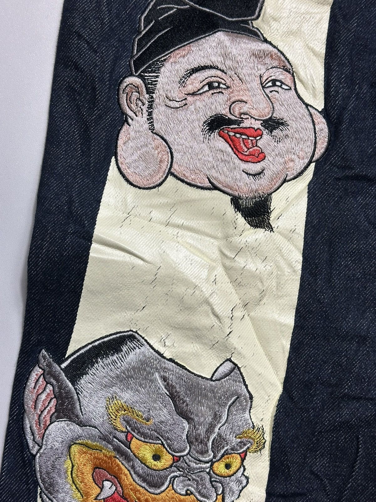Evisu Vintage Evisu Big Daicock Face Slevedge Jeans Size US 31 - 17 Thumbnail
