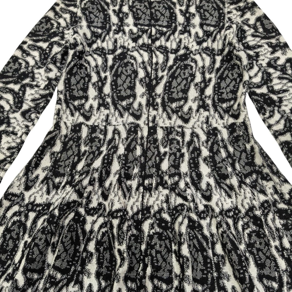 DKNY DKNY Black White Patterned Knit Long Sleeve Dress Size S / US 4 / IT 40 - 10 Thumbnail
