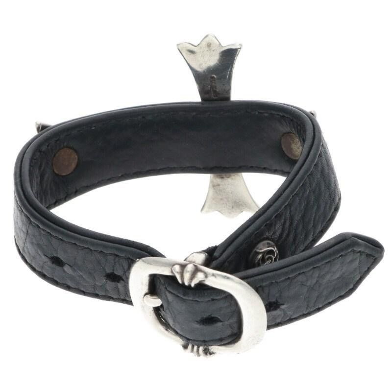 Chrome Hearts Chrome Hearts Bent Ch Cross Leather Bracelet Size ONE SIZE - 2 Thumbnail