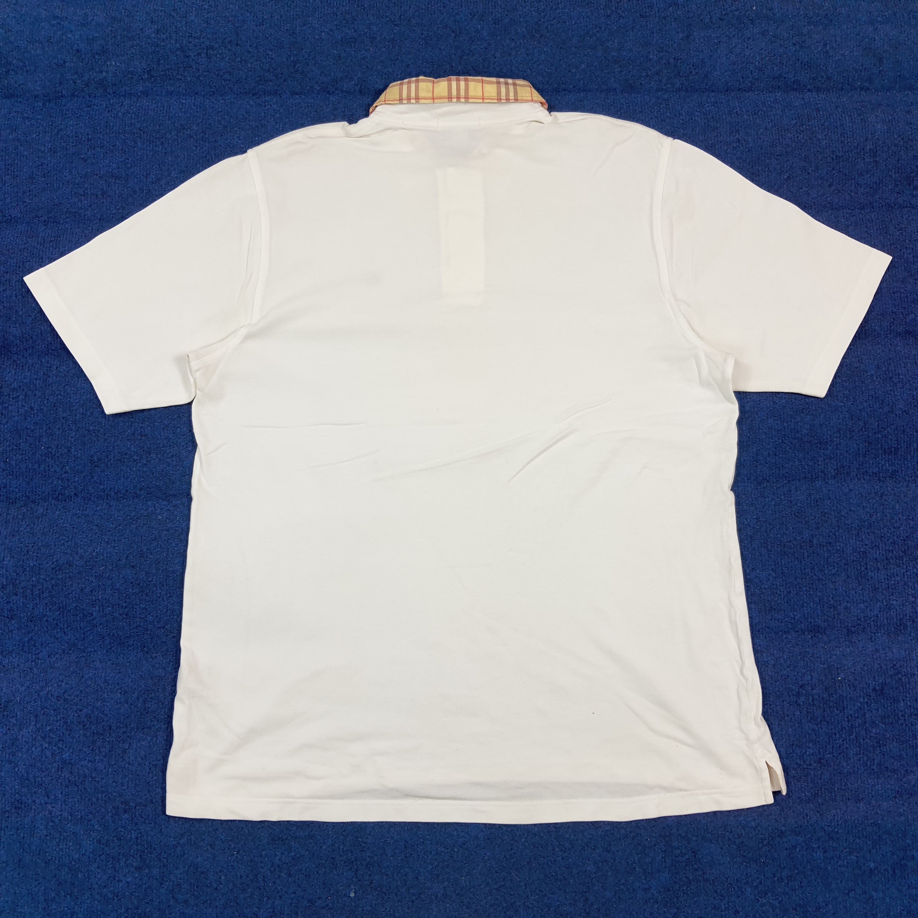 Burberry Vintage Burberry London White Nova Check Polo Shirt C299N52 Size US XL / EU 56 / 4 - 3 Thumbnail