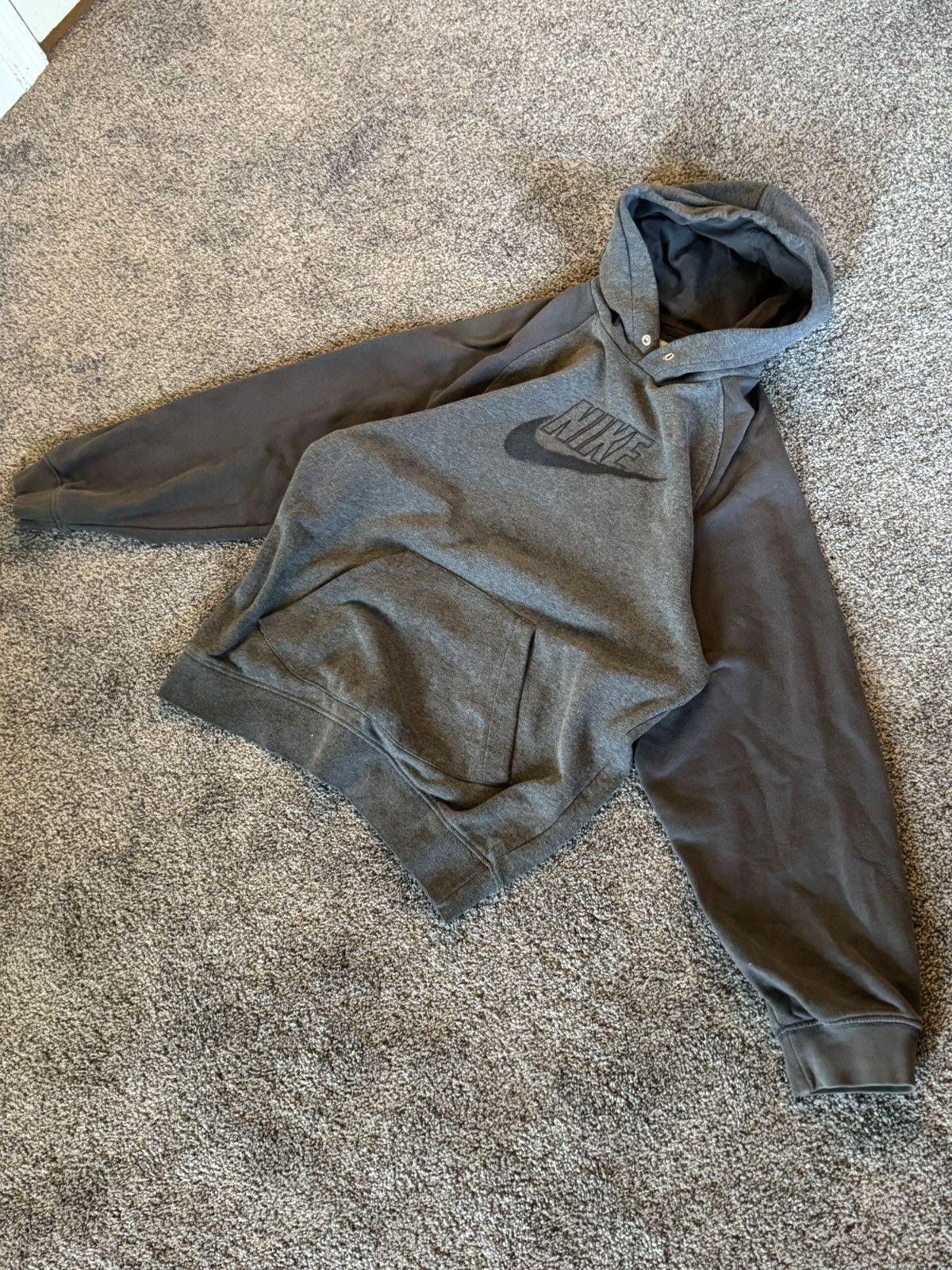 Nike Vintage nike grey hoodie Size US M / EU 48-50 / 2 - 1 Thumbnail