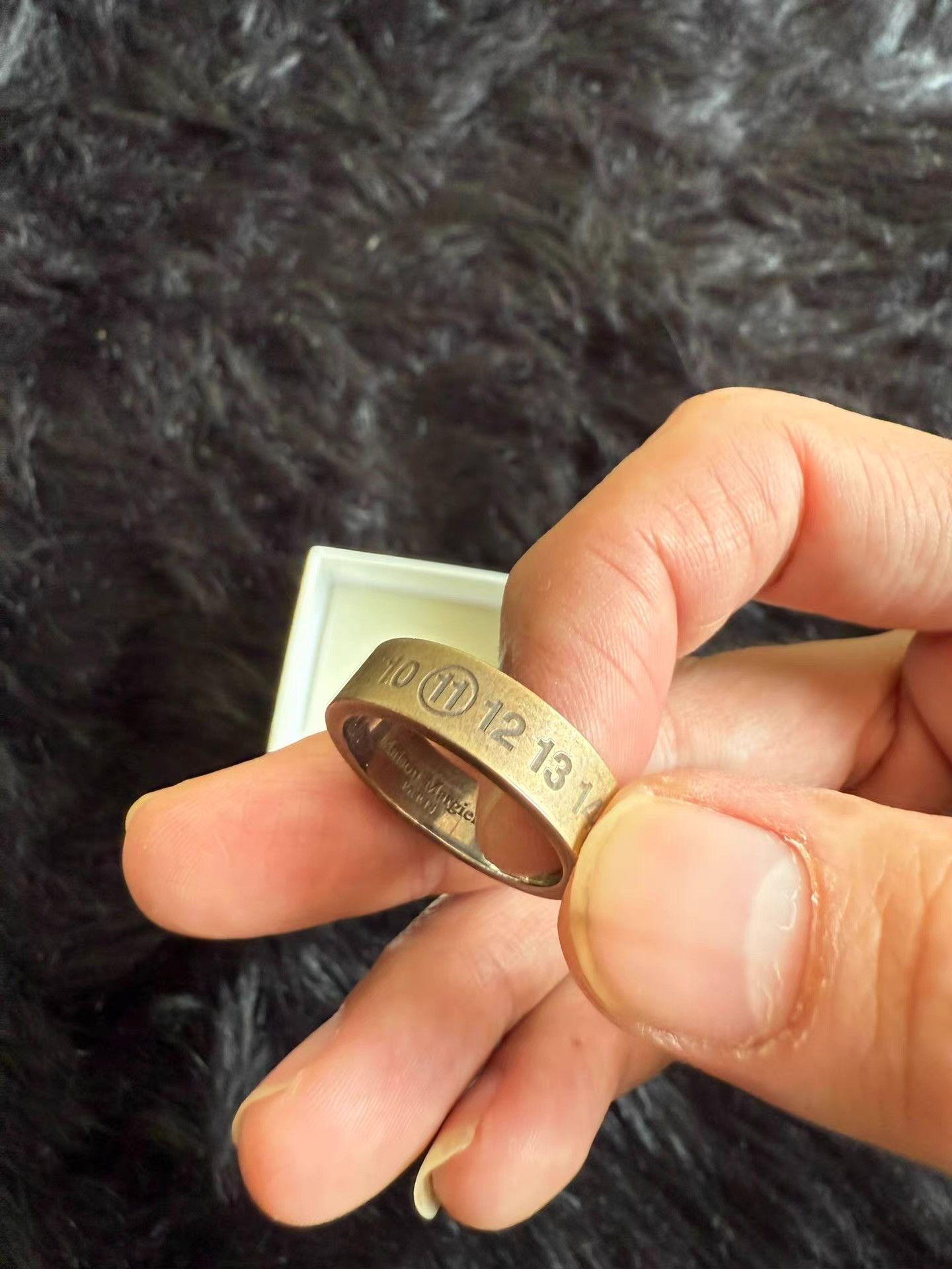 Maison Margiela Maison Margiela First Edition Classic Number Ring Q17 Size ONE SIZE - 3 Thumbnail