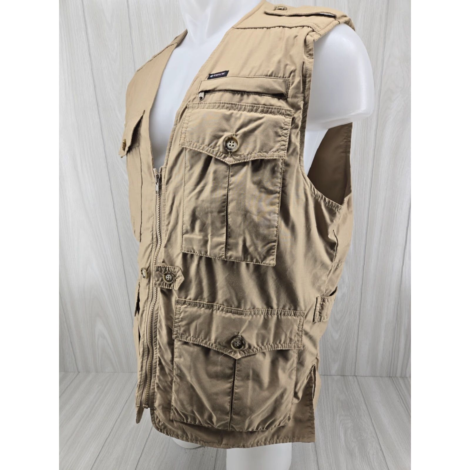 Vintage VINTAGE Tamrac Vest Mens Medium Tan Multi Pocket Photography Made in USA Size US M / EU 48-50 / 2 - 2 Thumbnail