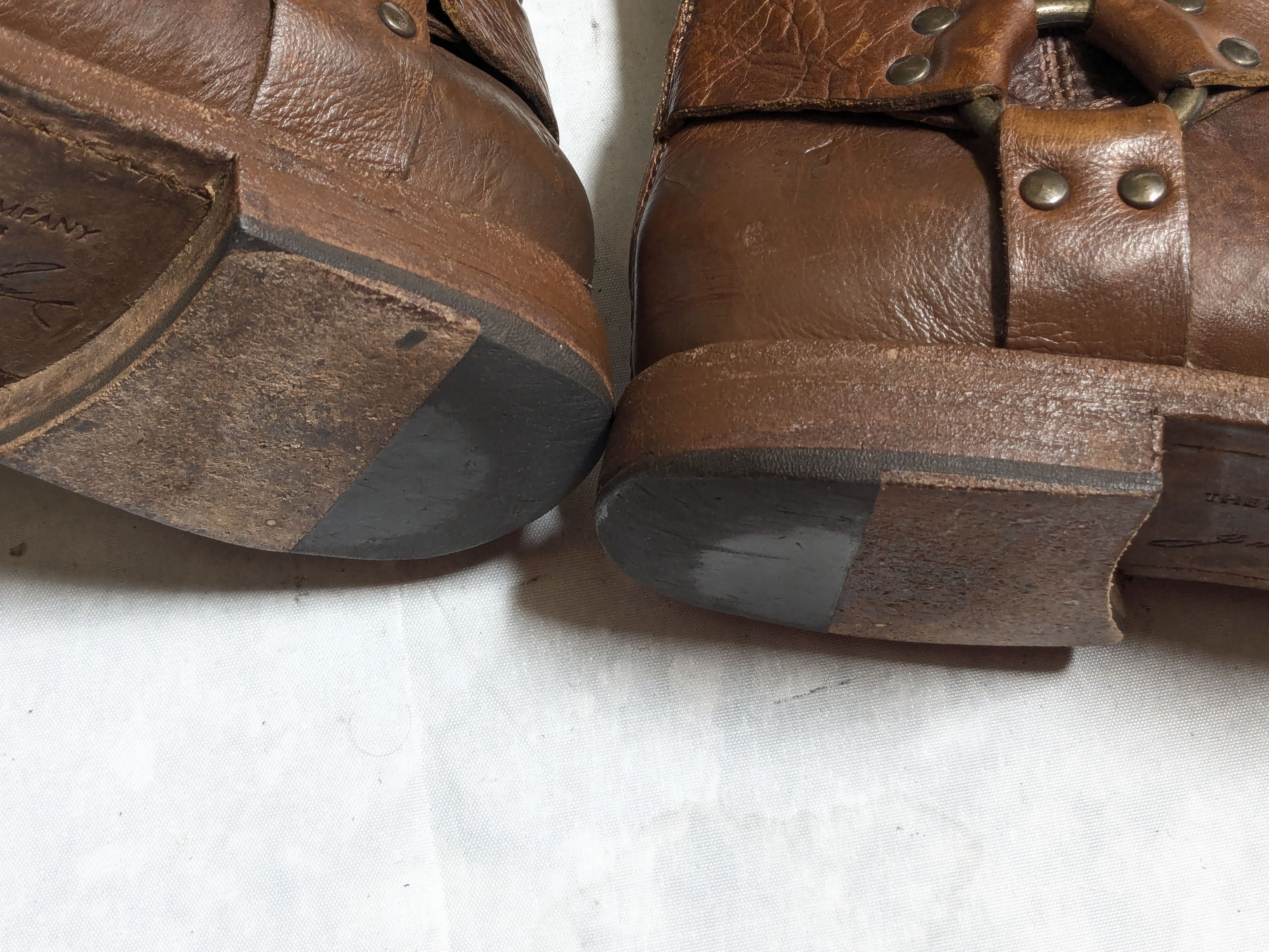 Frye Frye Harness Boots Brown 9 D Leather Back Zip Size US 9 / EU 42 - 19 Thumbnail