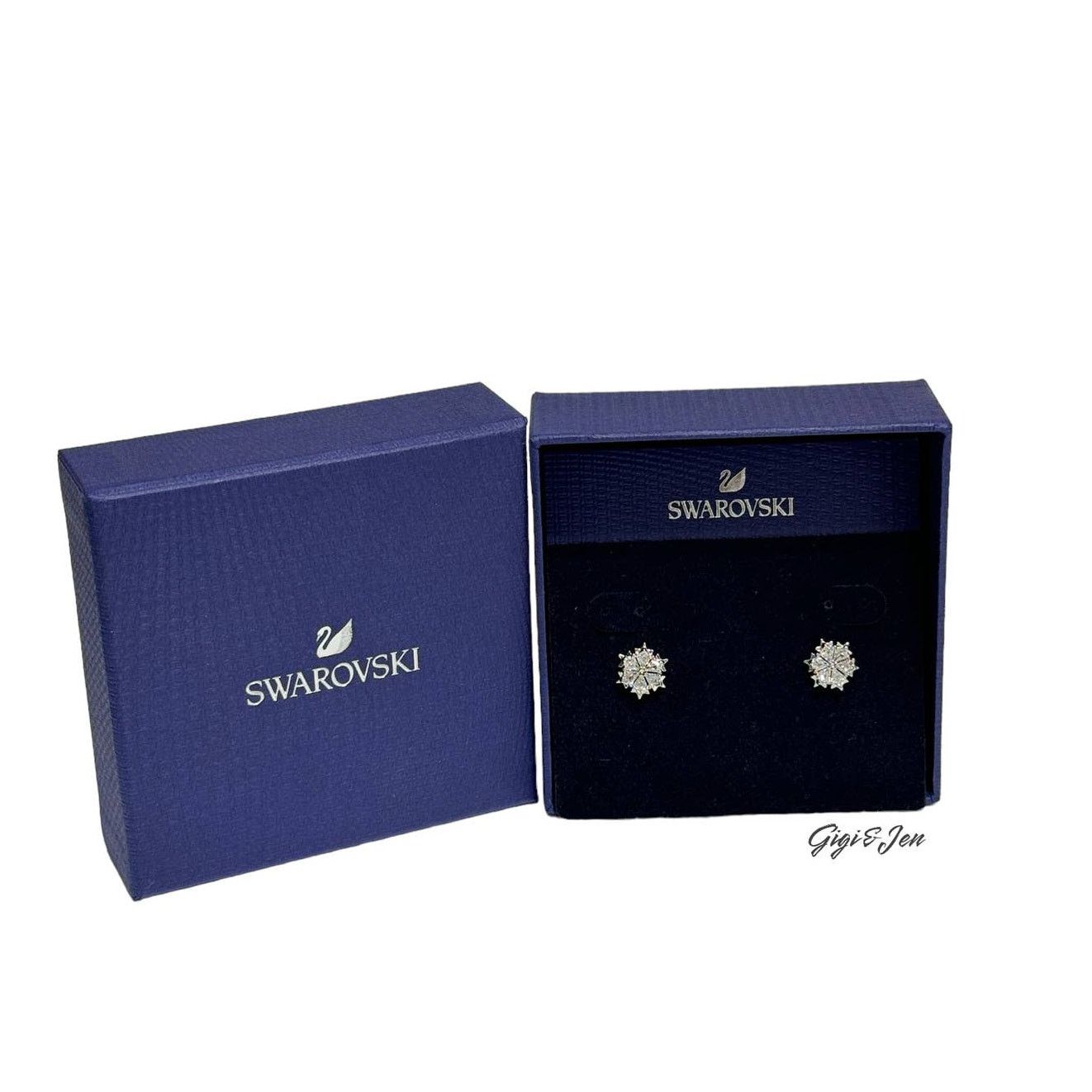Swarovski Swarovski Magic stud earrings Snowflake, White Size ONE SIZE - 4 Thumbnail