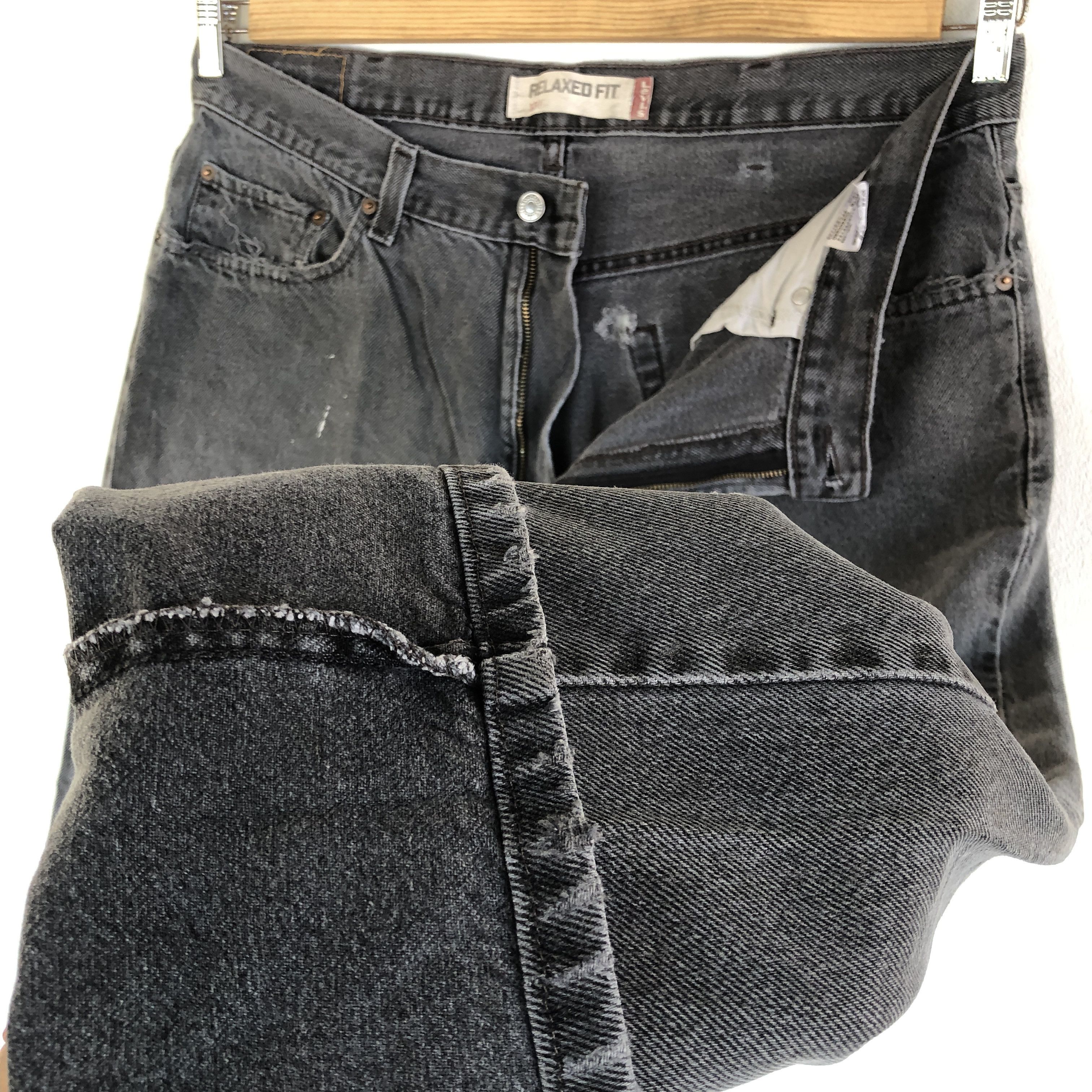 Levi's Vintage Levis 550 Jeans Levi's Faded Black Grunge Denim Size US 32 / EU 48 - 8 Thumbnail