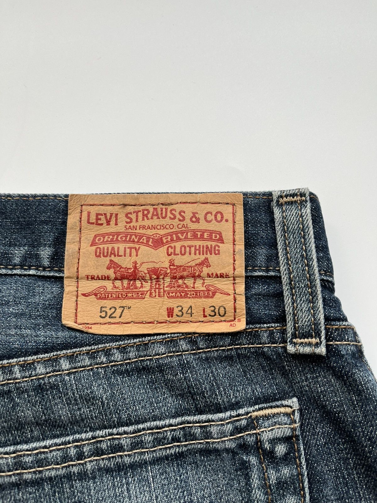 Levi's Vintage Clothing Y2K Levis 527 Bootcut Jeans “Low Bootcut” Vintage Size US 34 / EU 50 - 4 Thumbnail