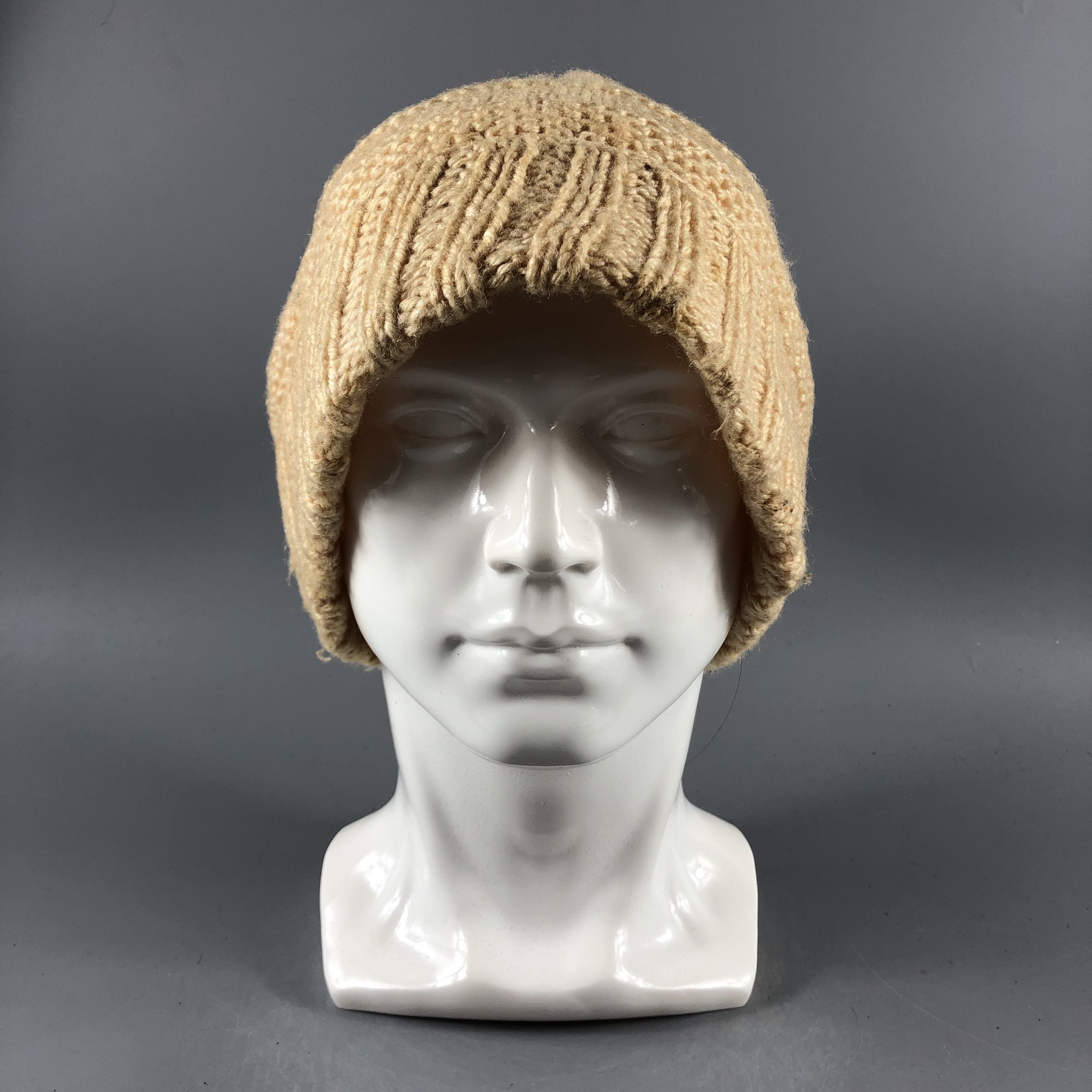 Japanese Brand × Other × Vintage Unknown Stripe Knit Beanie Snow Hat Snow Cap -D779 Size ONE SIZE - 5 Thumbnail